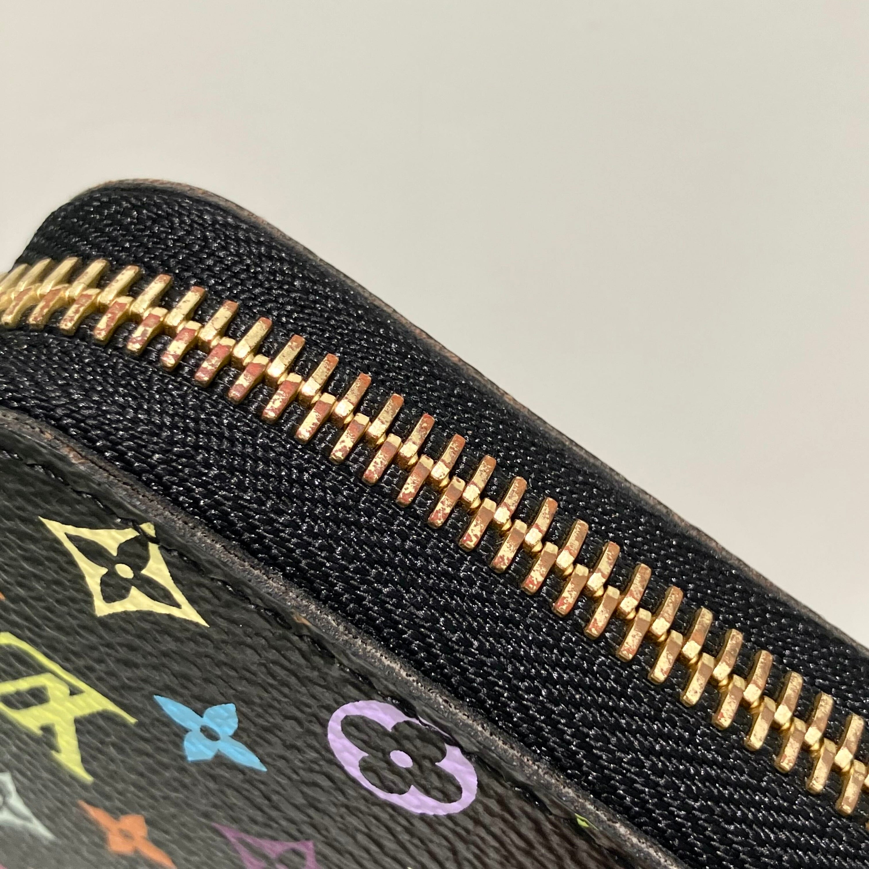 Louis Vuitton 2013 Black Multicolor Zippy Wallet M60243