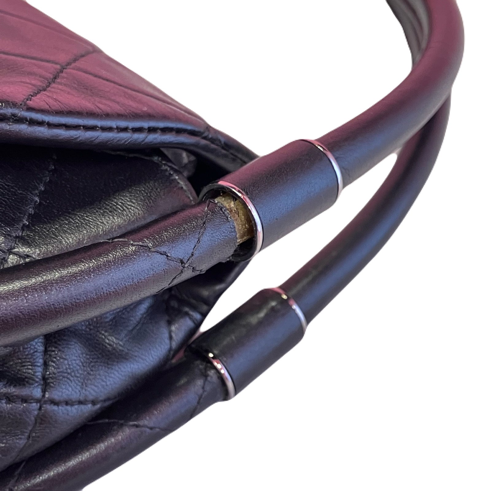 Chanel 2013-2014 Black Lambskin Medium Hula Hoop Handbag