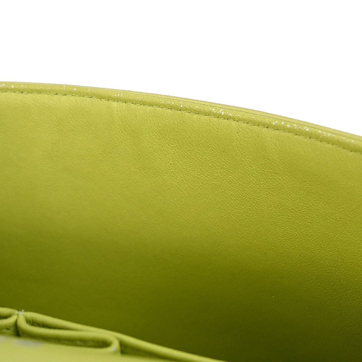 Chanel * 2011 Light Green Lambskin Medium Classic Double Flap Shoulder Bag