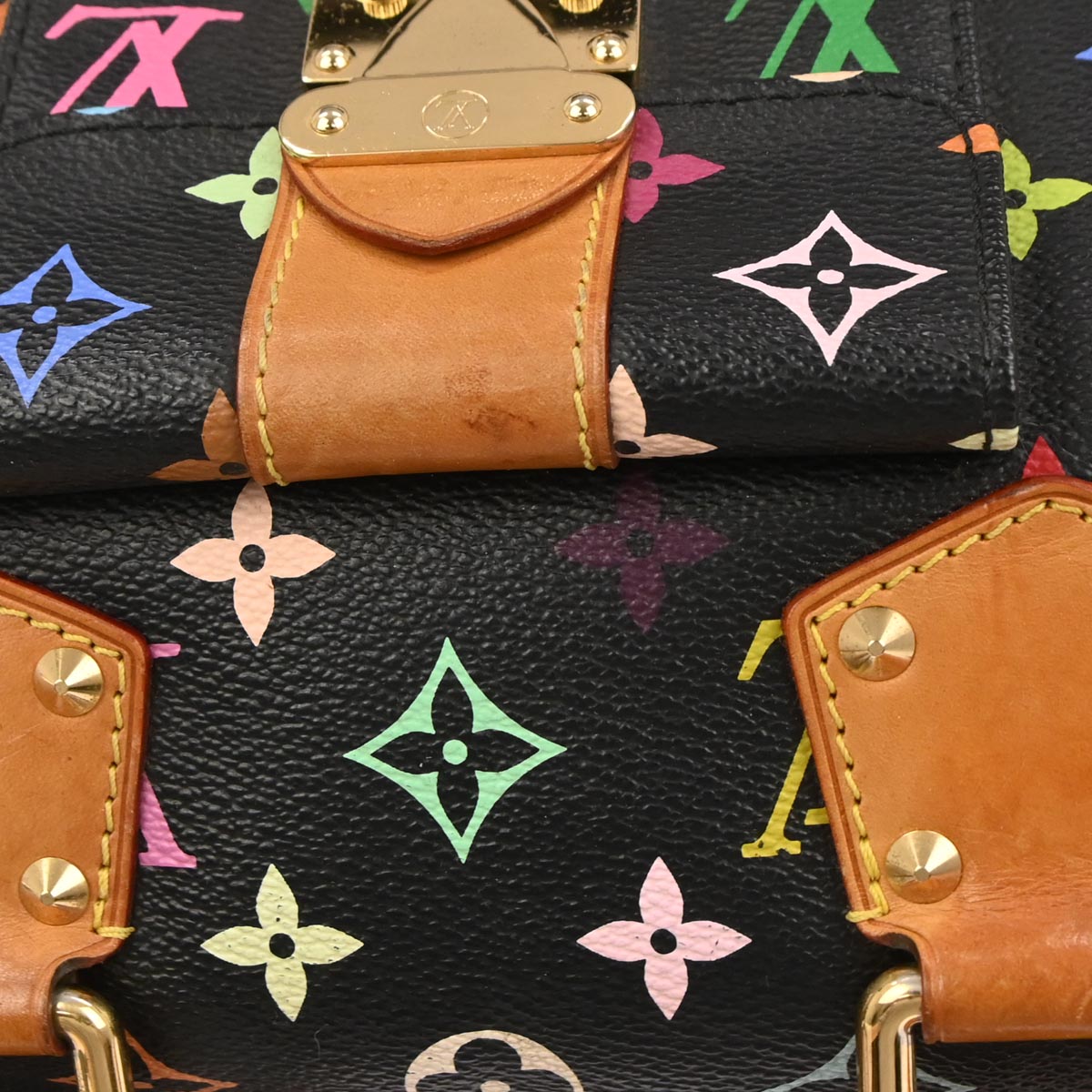 Louis Vuitton Black Monogram Multicolor Speedy 30 Handbag M92642