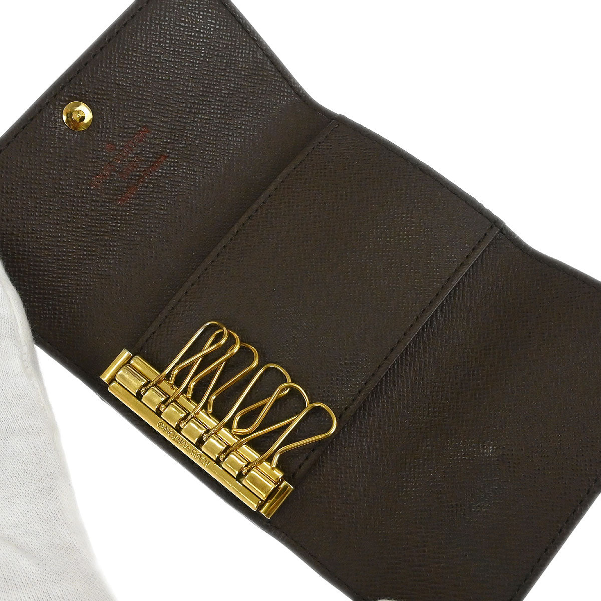 Louis Vuitton Damier Multicles 6 Key Case N62630 Small Good