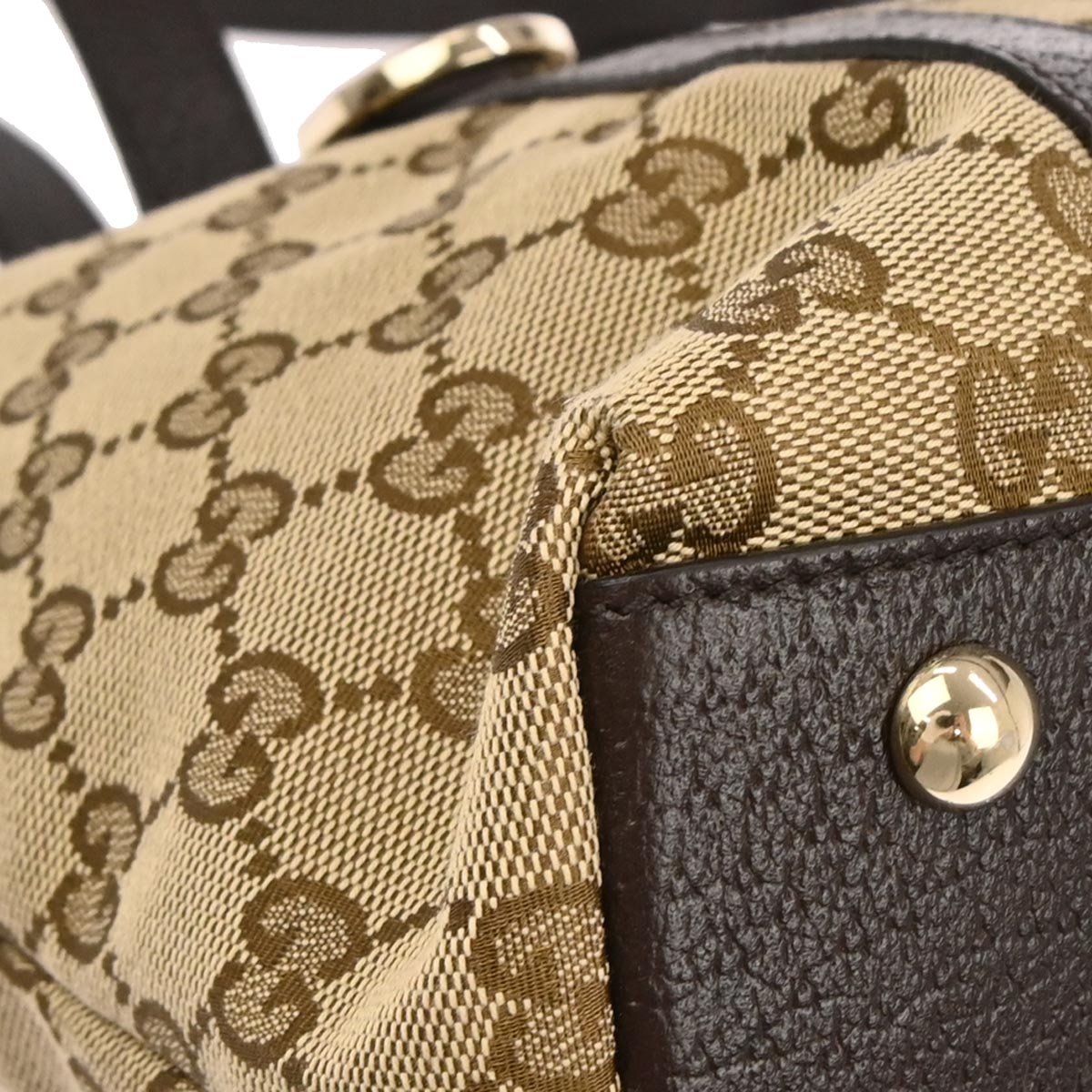 Gucci Beige Canvas GG Tote Handbag