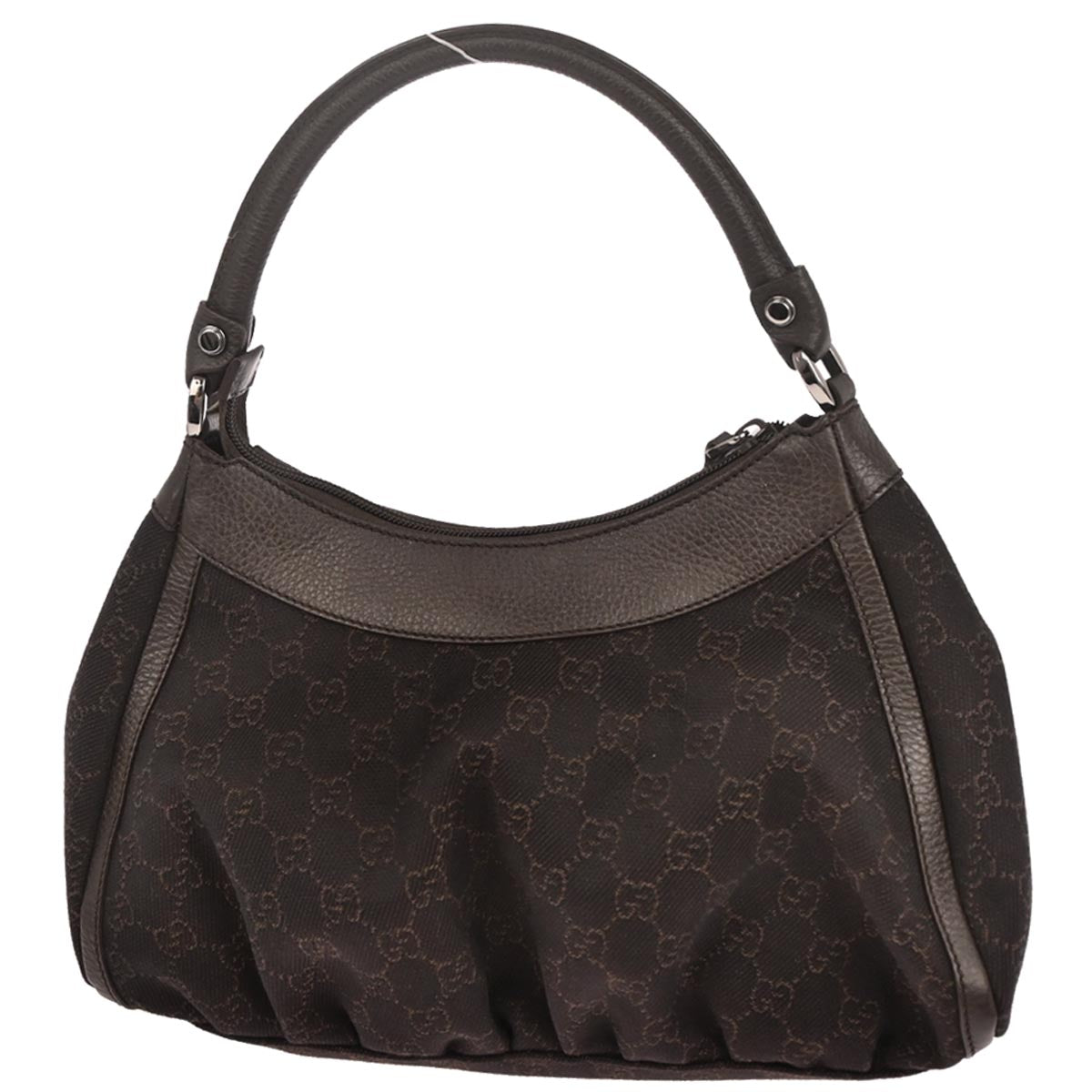 Gucci Brown Canvas GG Abbey D Ring Handbag