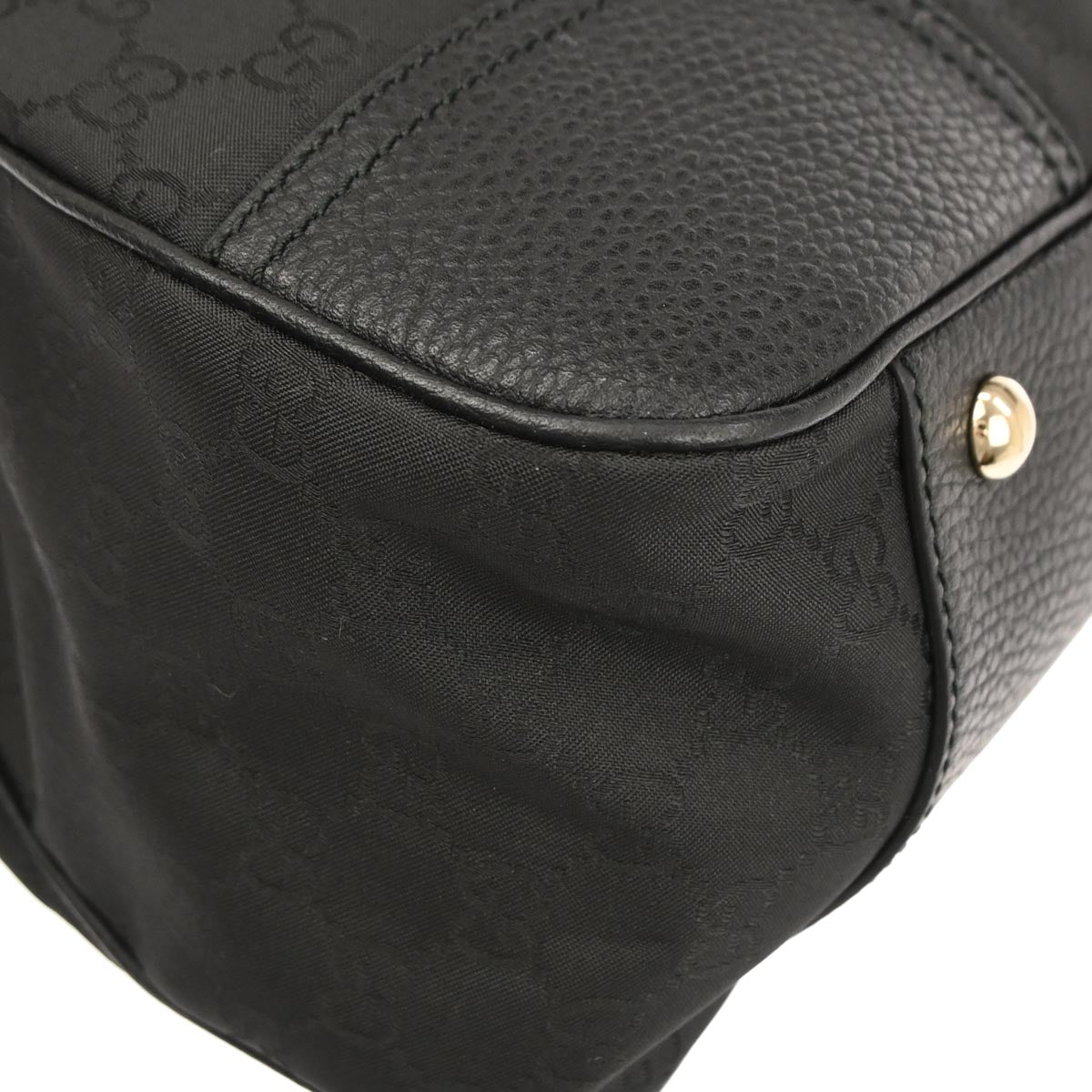 Gucci Black Canvas GG Tote Handbag