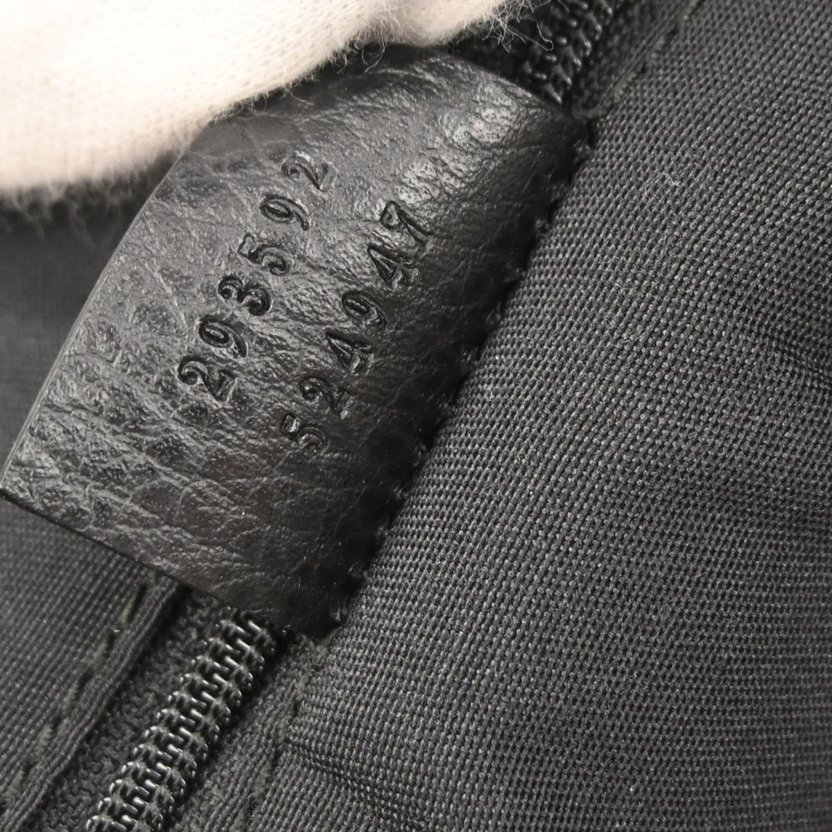 Gucci Black Canvas GG Tote Handbag