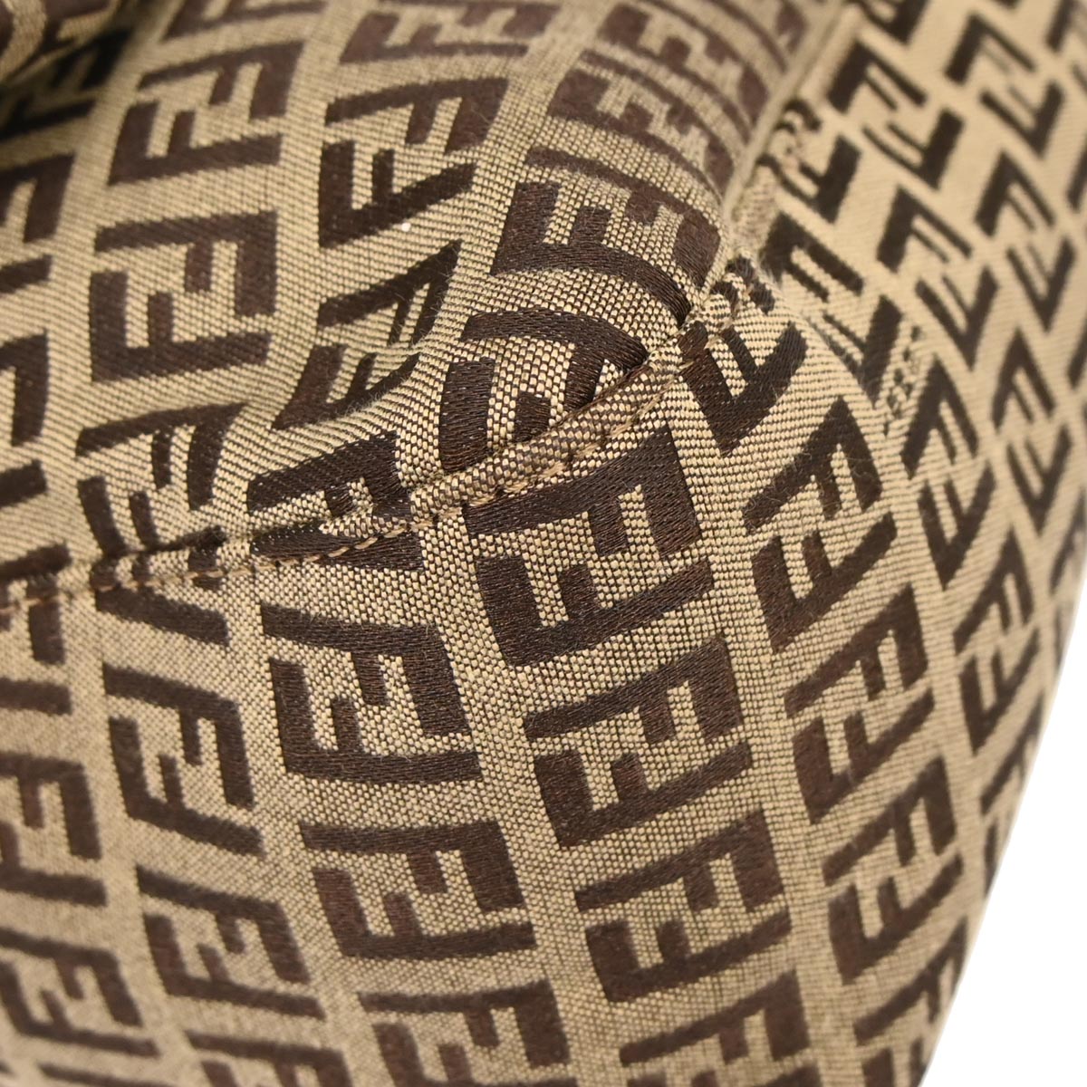 Fendi Beige Zucchino Mamma Baguette Handbag