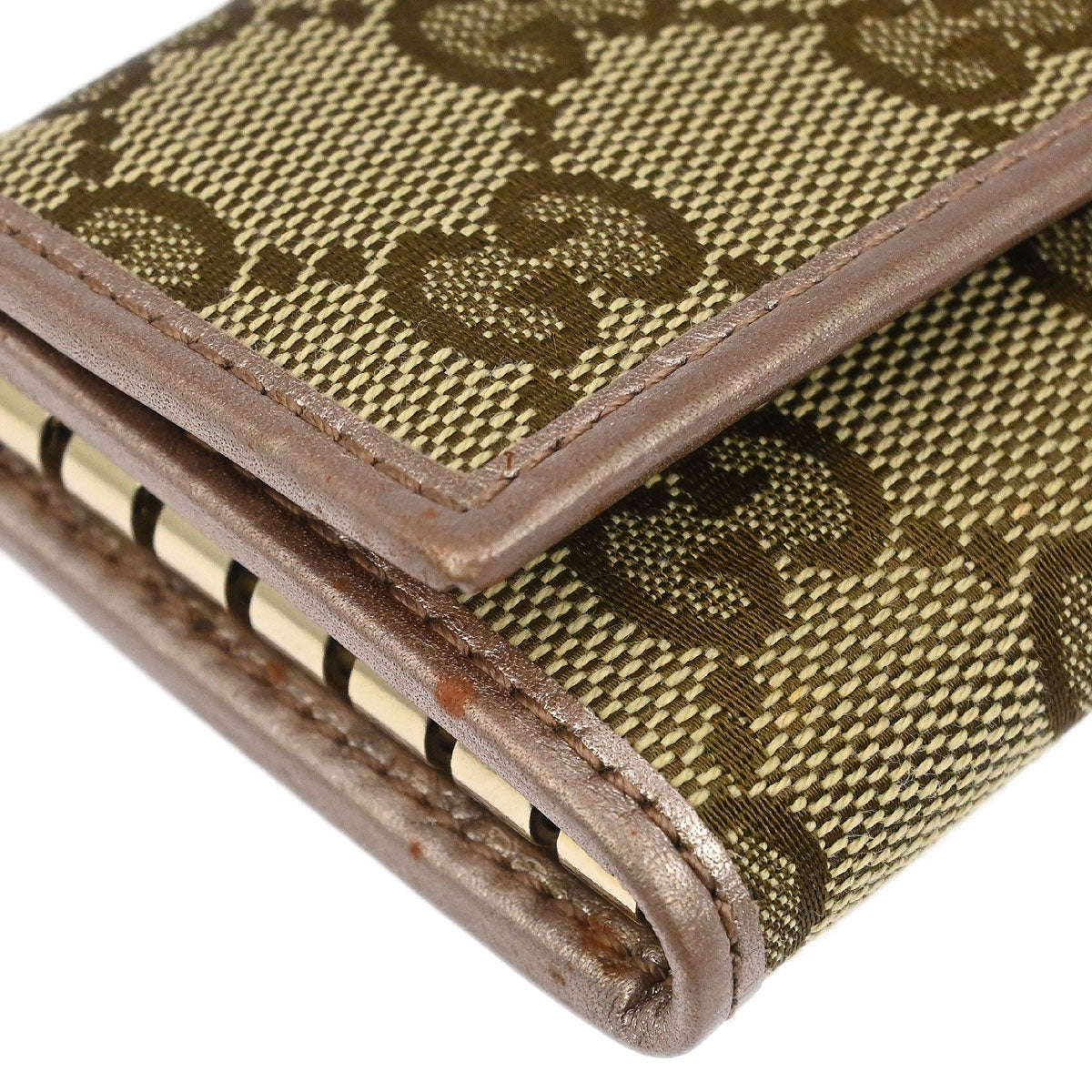 Gucci Key Case Beige GG Canvas Small Good