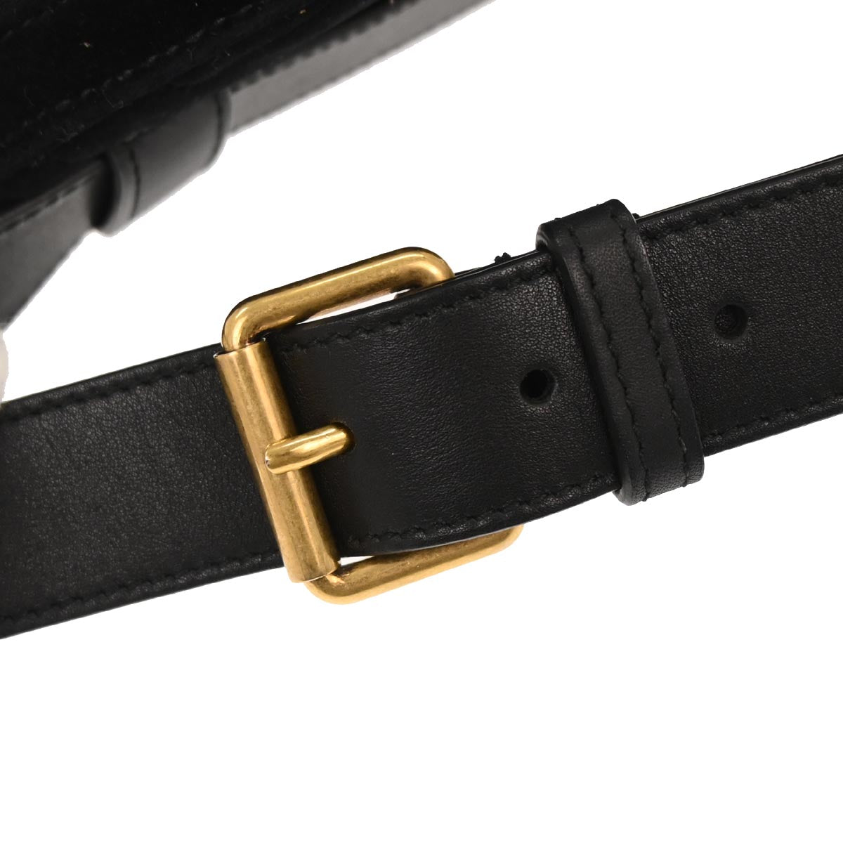 Gucci Black Velvet GG Marmont Belt Bum Bag