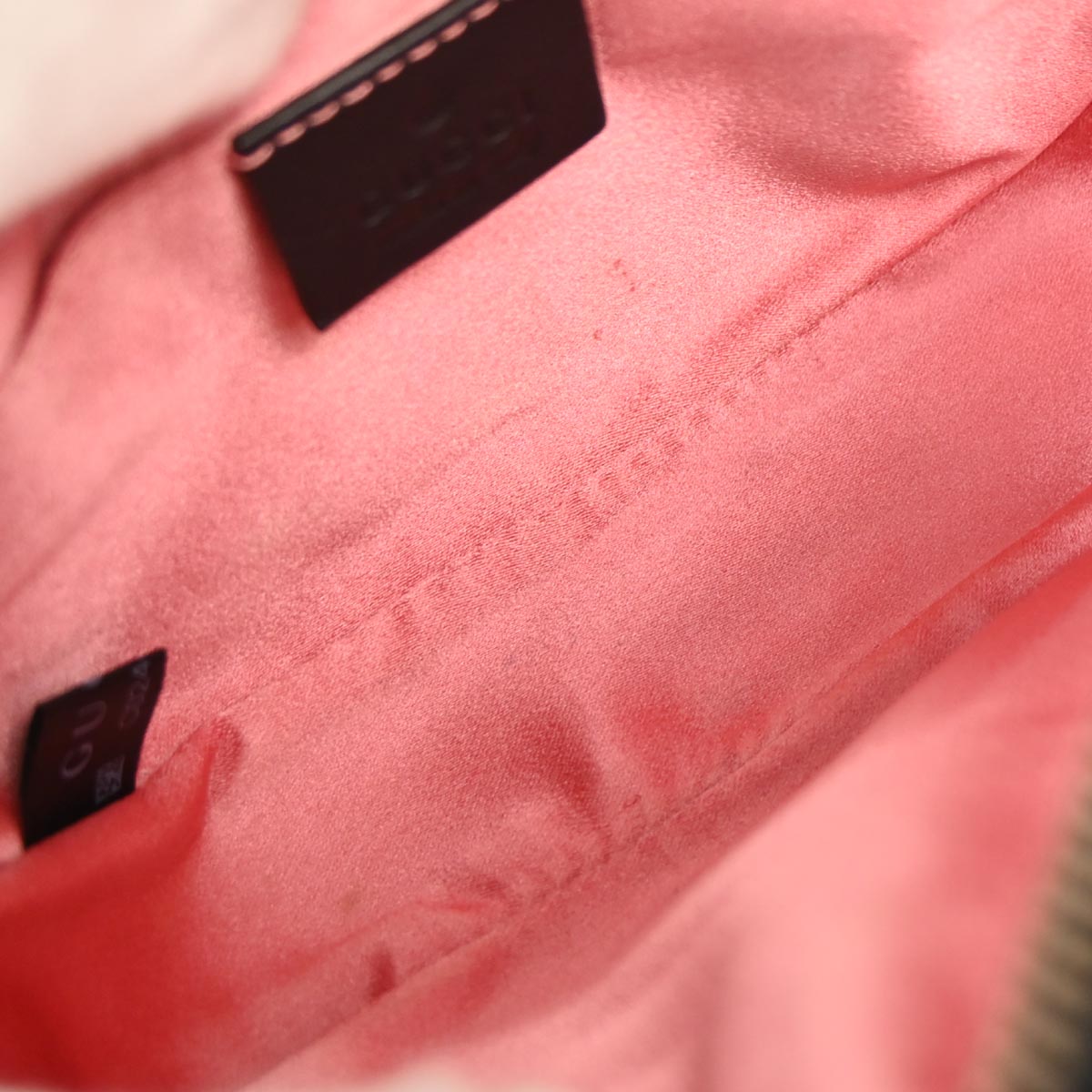 Gucci Black Velvet GG Marmont Belt Bum Bag