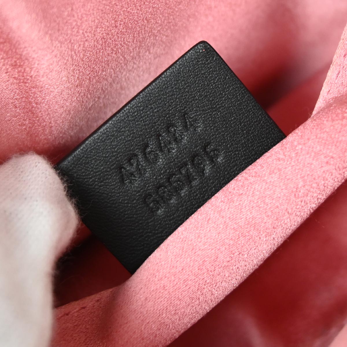 Gucci Black Velvet GG Marmont Belt Bum Bag