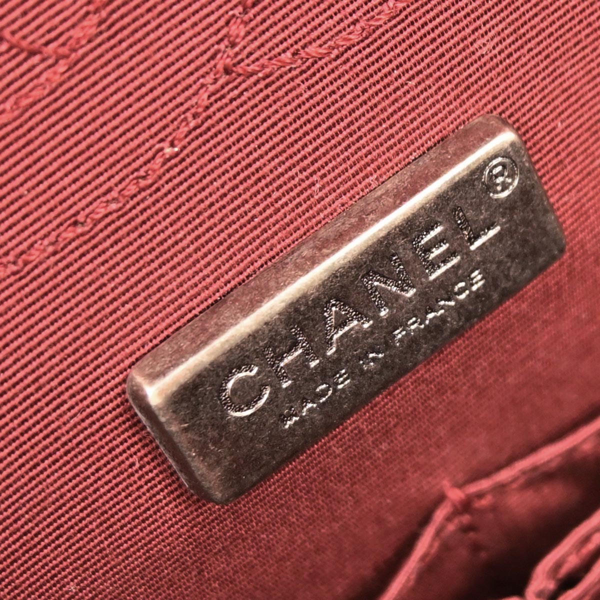 Chanel 2015-2016 Red Wool 2.55 Classic Double Flap Shoulder Bag