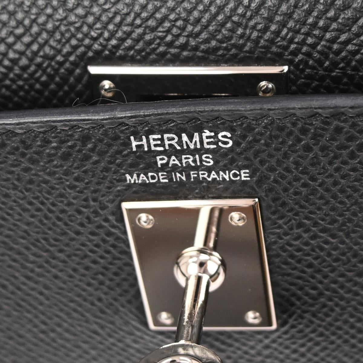 Hermes Black Epsom Kelly 25 Sellier 2way Shoulder Handbag