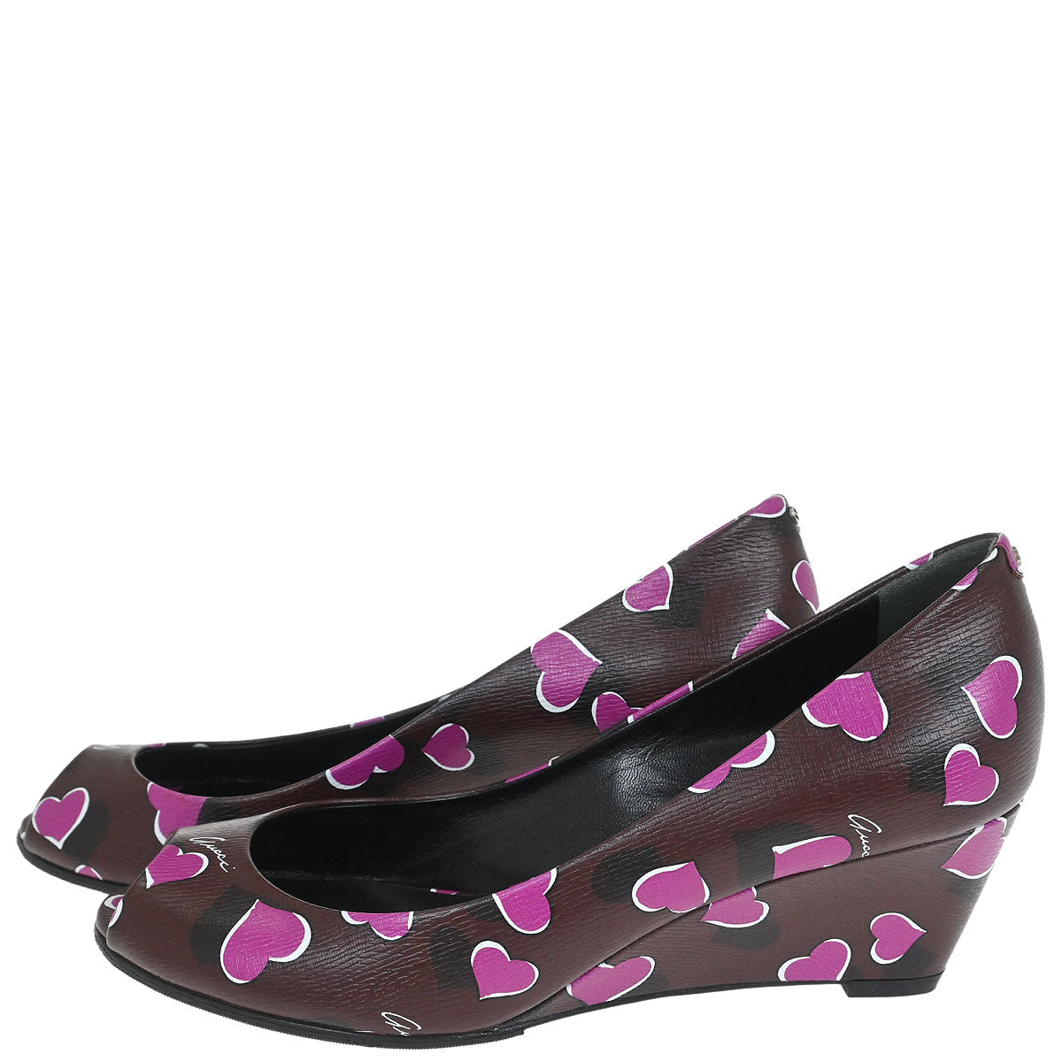 Gucci * Bordeaux Open Toe Pumps Shoes #36