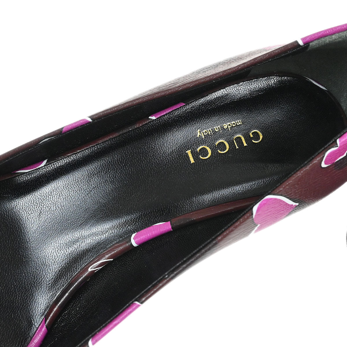 Gucci * Bordeaux Open Toe Pumps Shoes #36