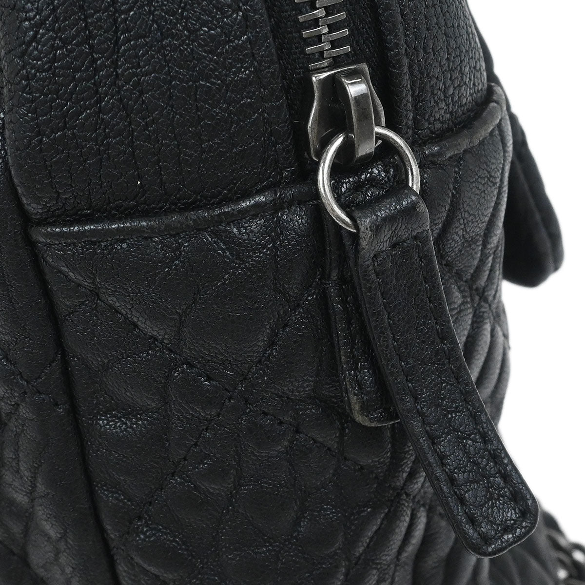Chanel Black Calfskin Shoulder Bag