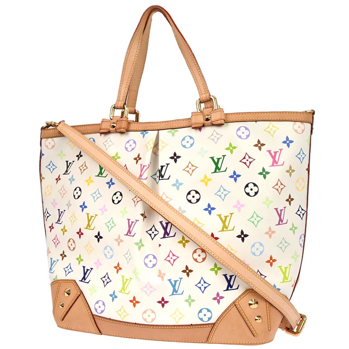 Louis Vuitton White Monogram Sharleen GM 2way Shoulder Tote Handbag M93214