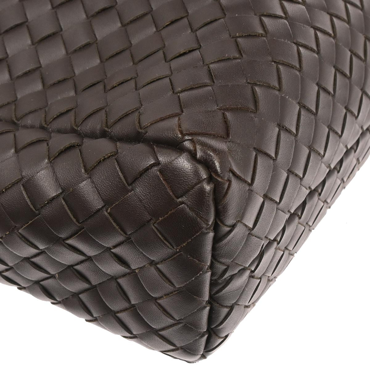 Bottega Veneta Brown Calfskin Intrecciato Briefcase Handbag