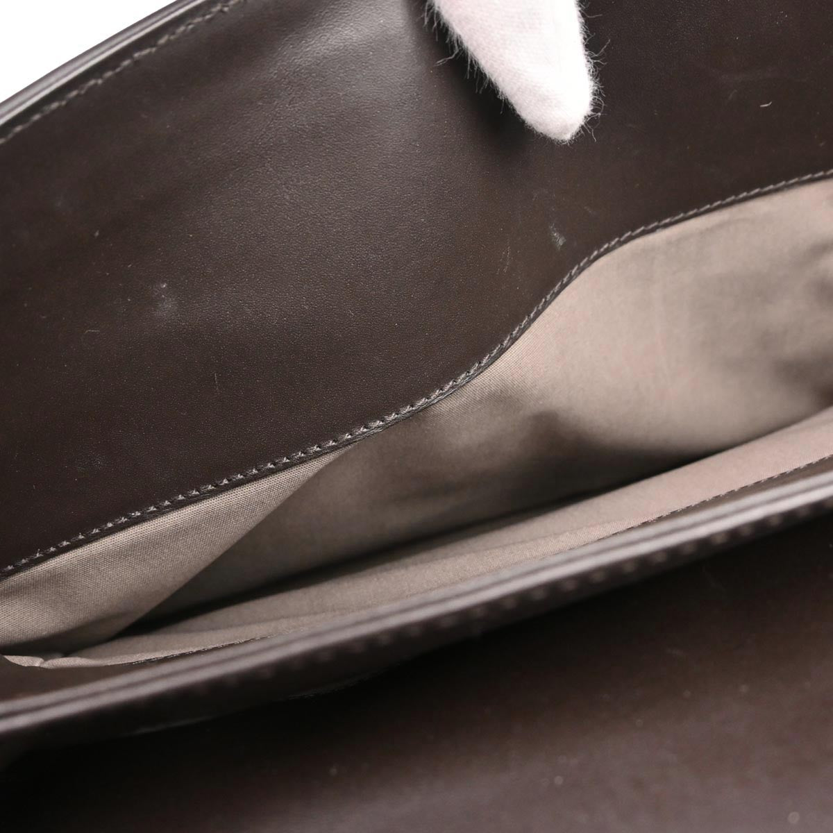 Bottega Veneta Brown Calfskin Intrecciato Briefcase Handbag