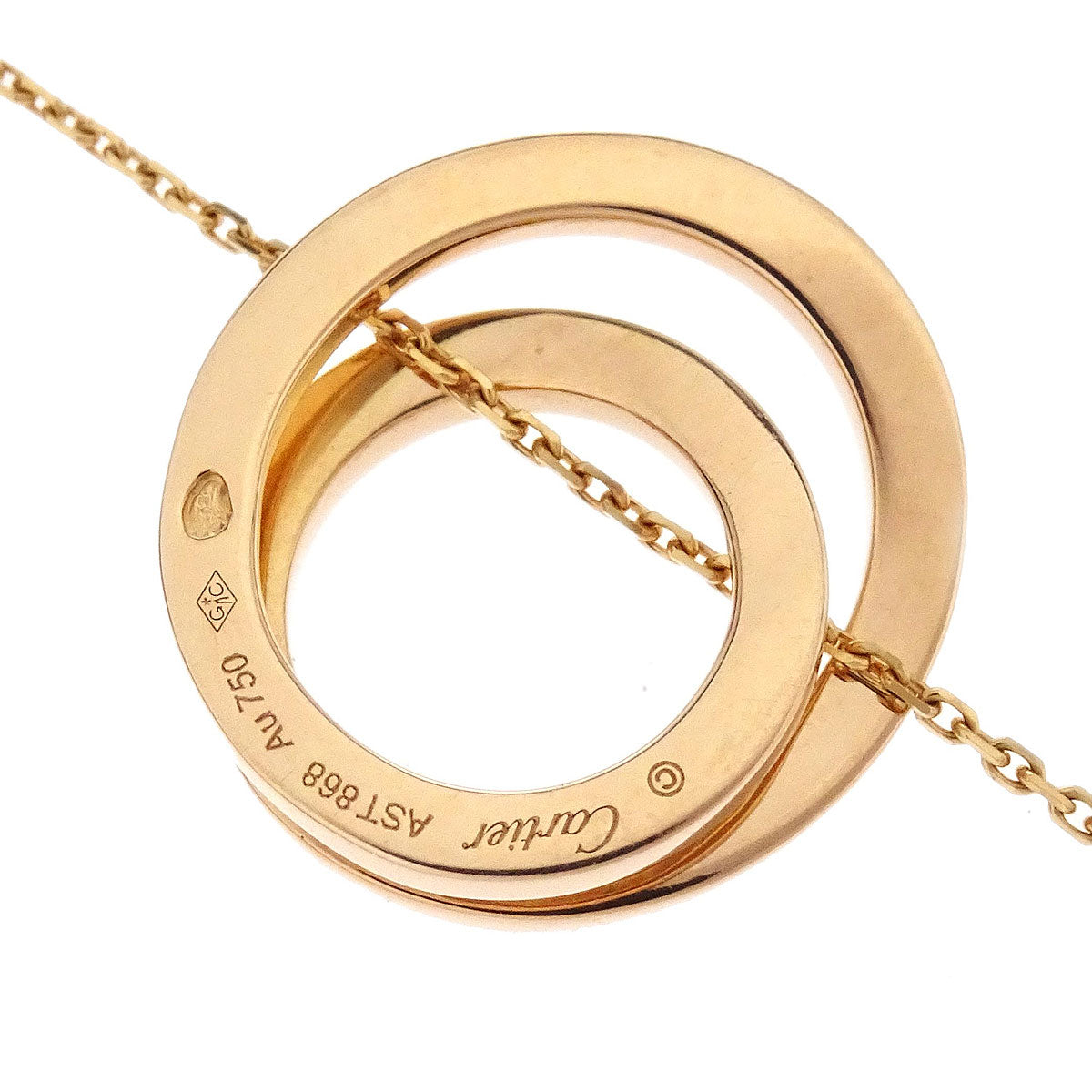 Cartier Etincelle Pendant Necklace Gold Au750 Diamond Jewelry