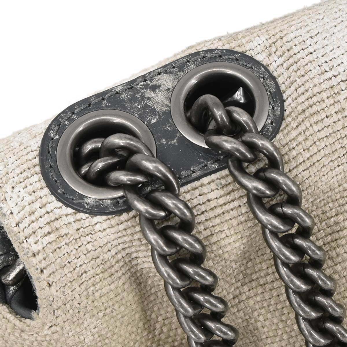 Boy Chanel Beige Canvas Graffiti Medium Shoulder Bag