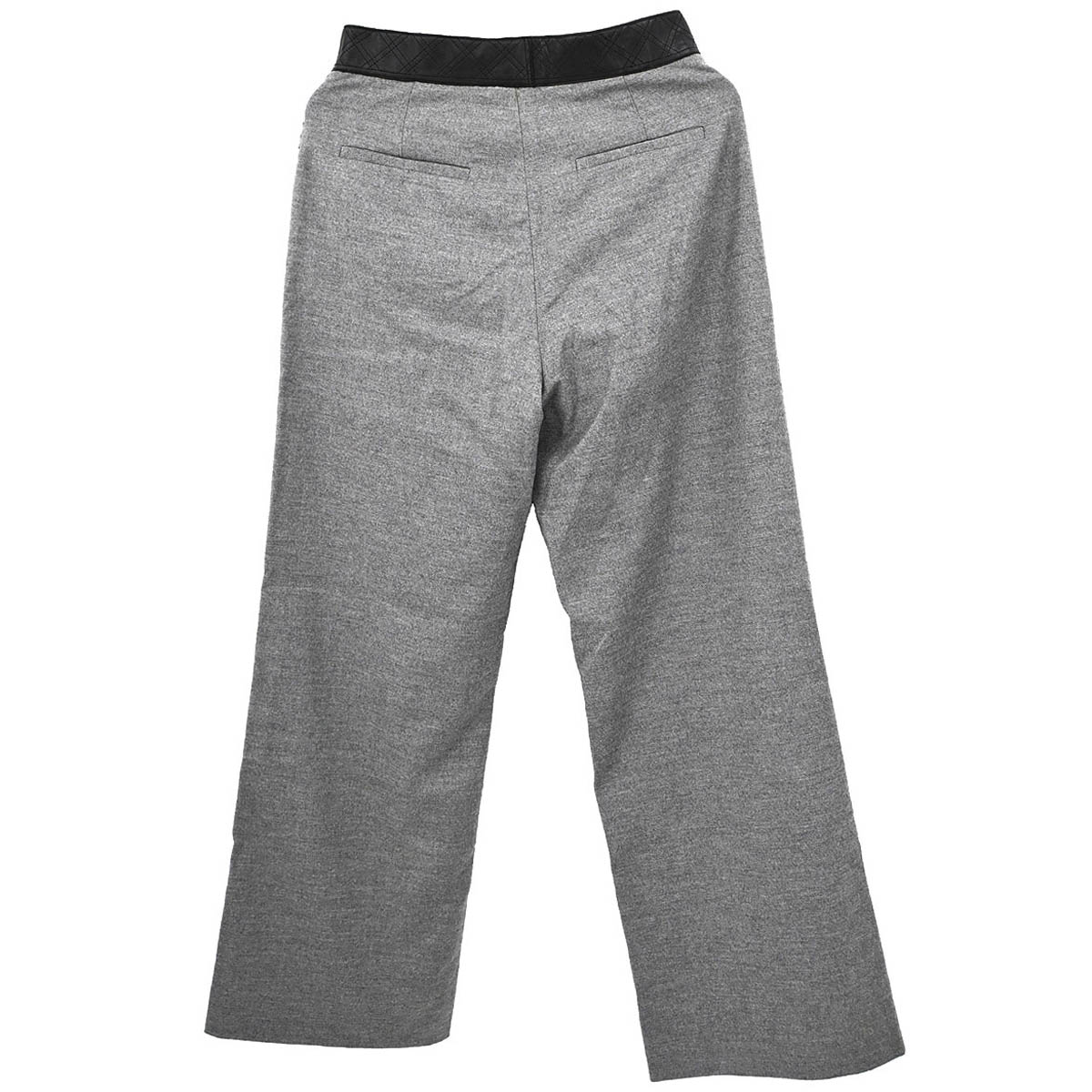 Chanel 2010 Long Pants Mademoiselle Lock Gray #38
