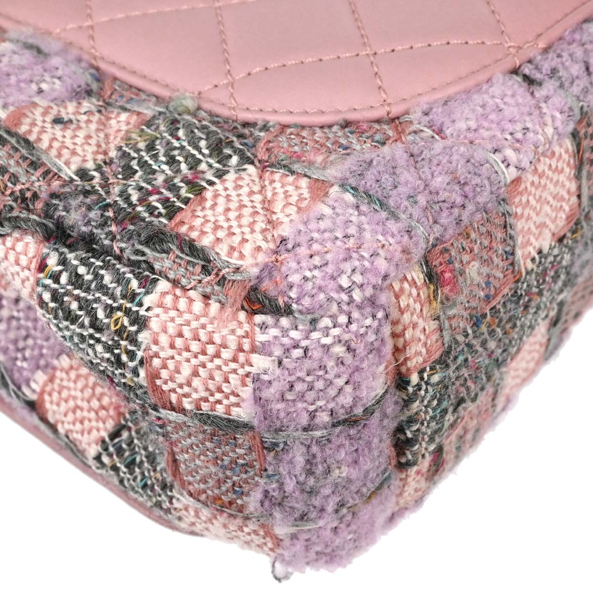 Chanel 2019 Pink Tweed Filigree Flap Bag Shoulder Bag