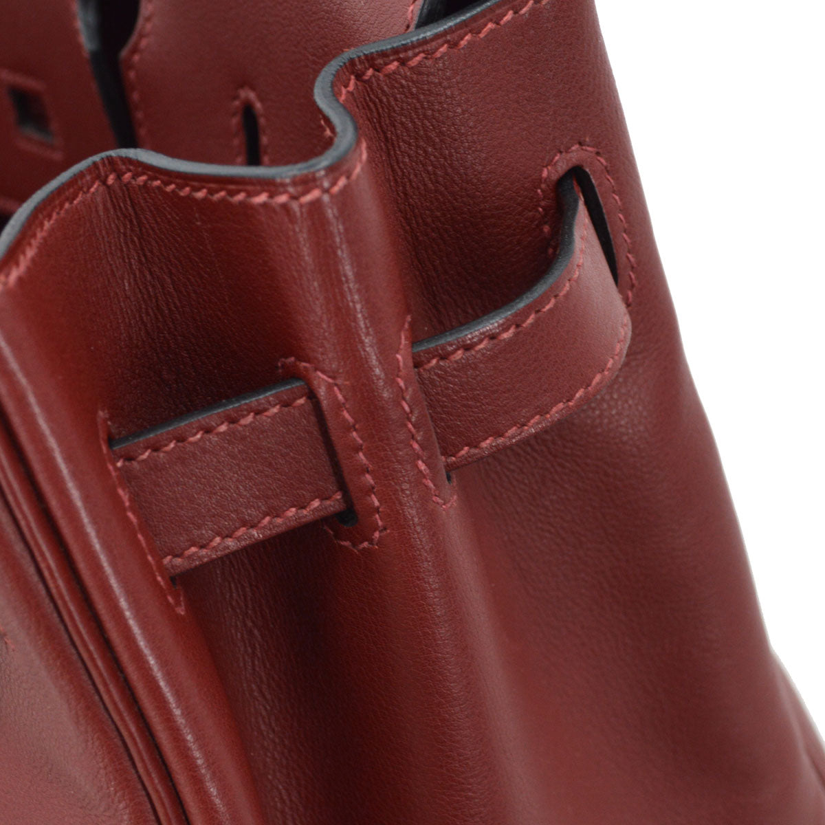 Hermes Rouge H Swift Birkin 30 Handbag