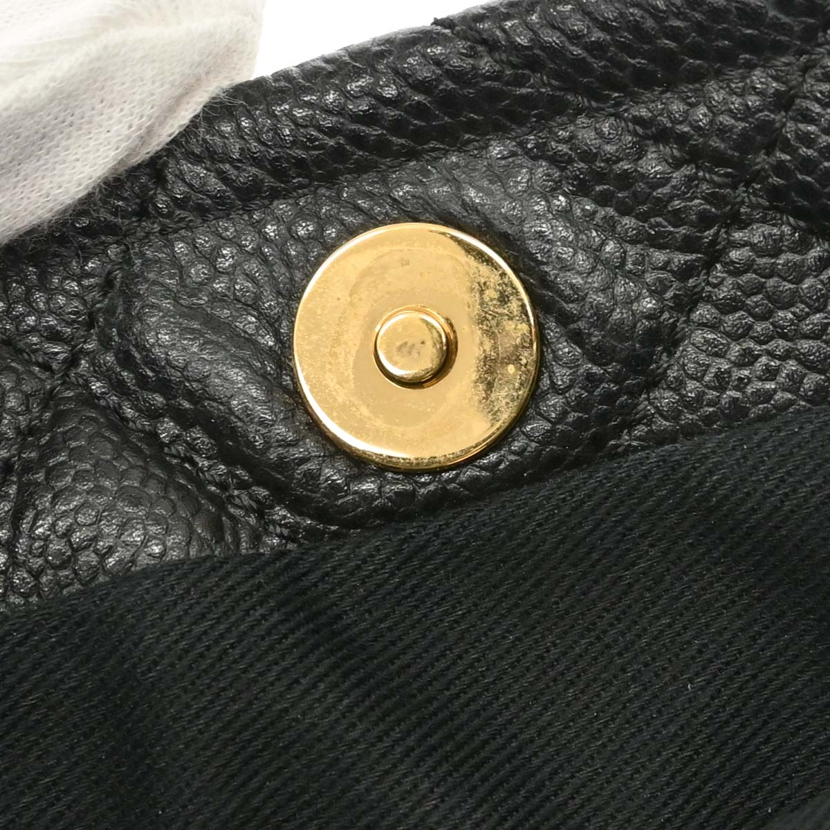 Chanel Black Caviar Skin Timeless Shopping Tote Chain Handbag