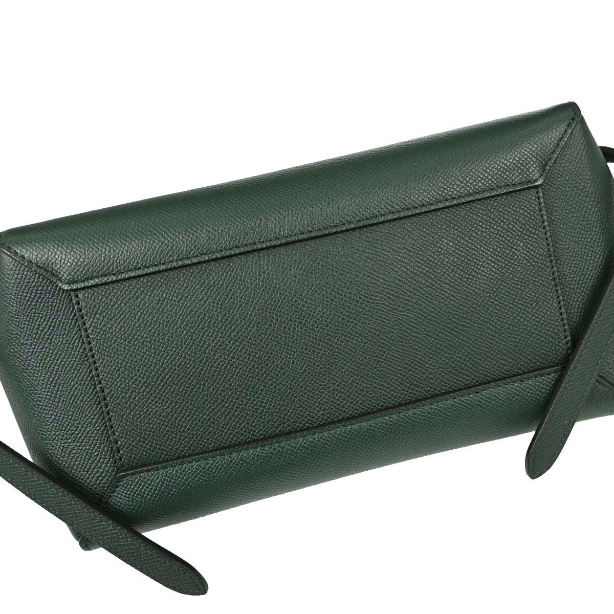 Celine Green Leather Belt Bag Micro 2way Shoulder Handbag