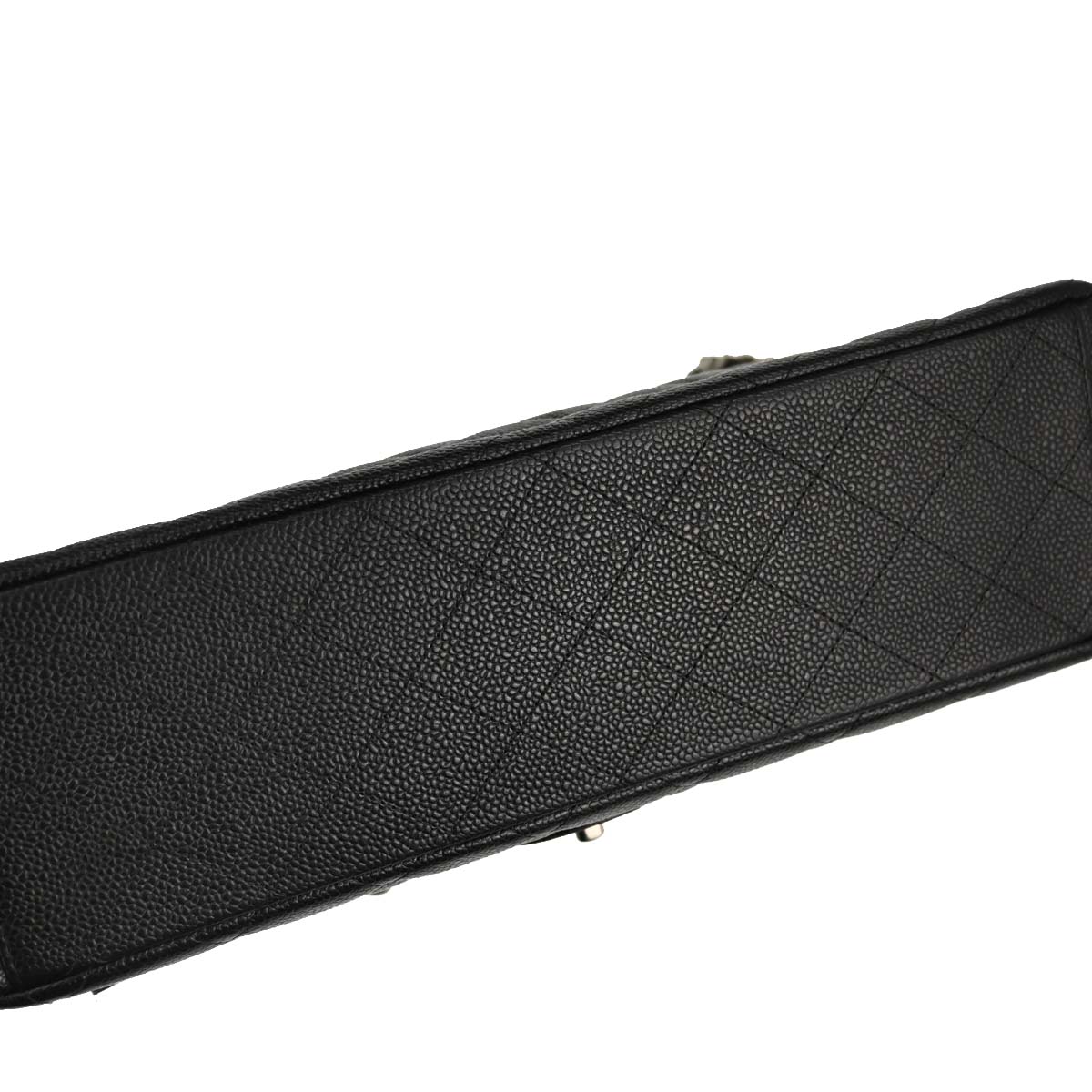 Chanel 2013-2014 Black Caviar Skin Maxi Classic Double Flap Shoulder Bag