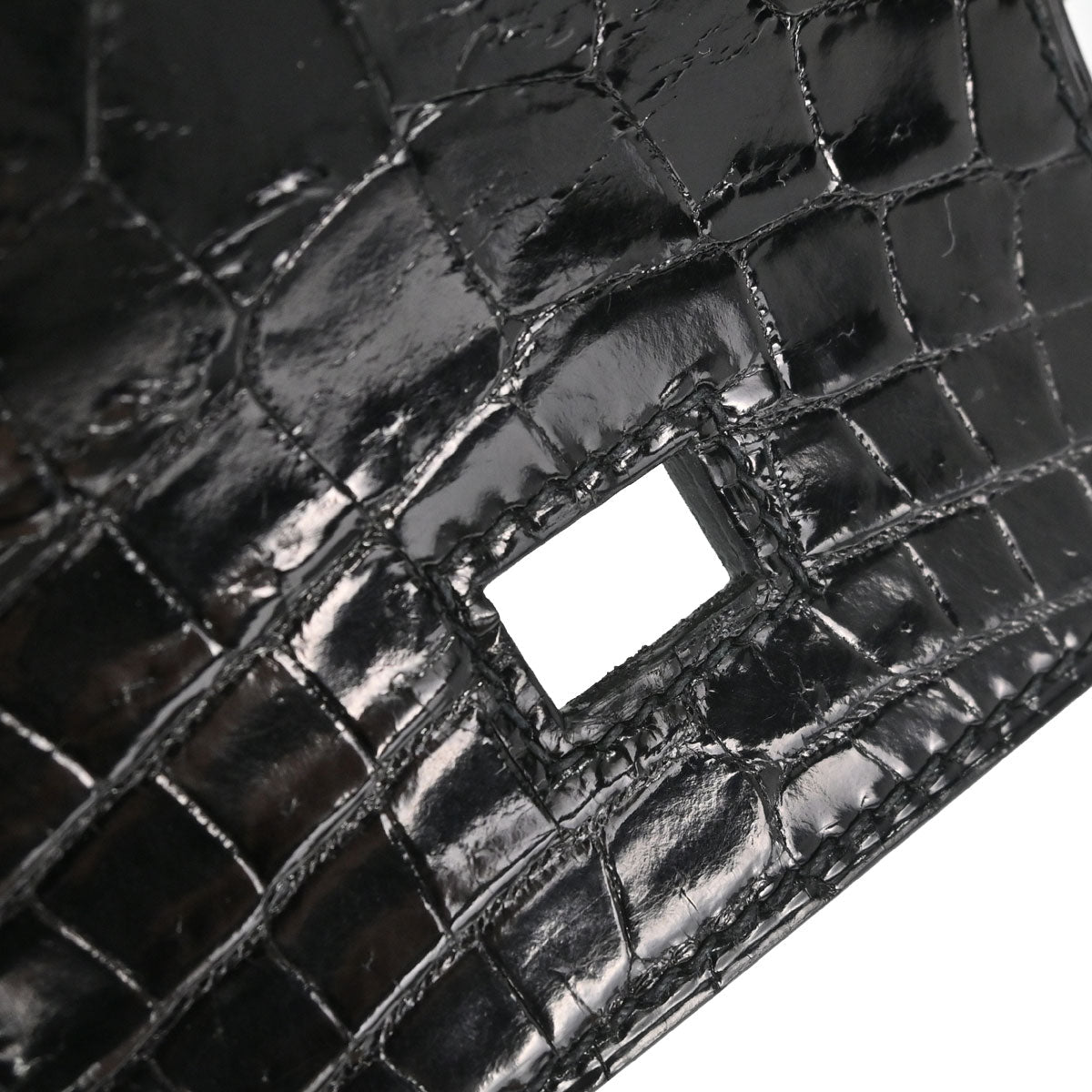 Hermes * Black Niloticus Birkin 30 Handbag
