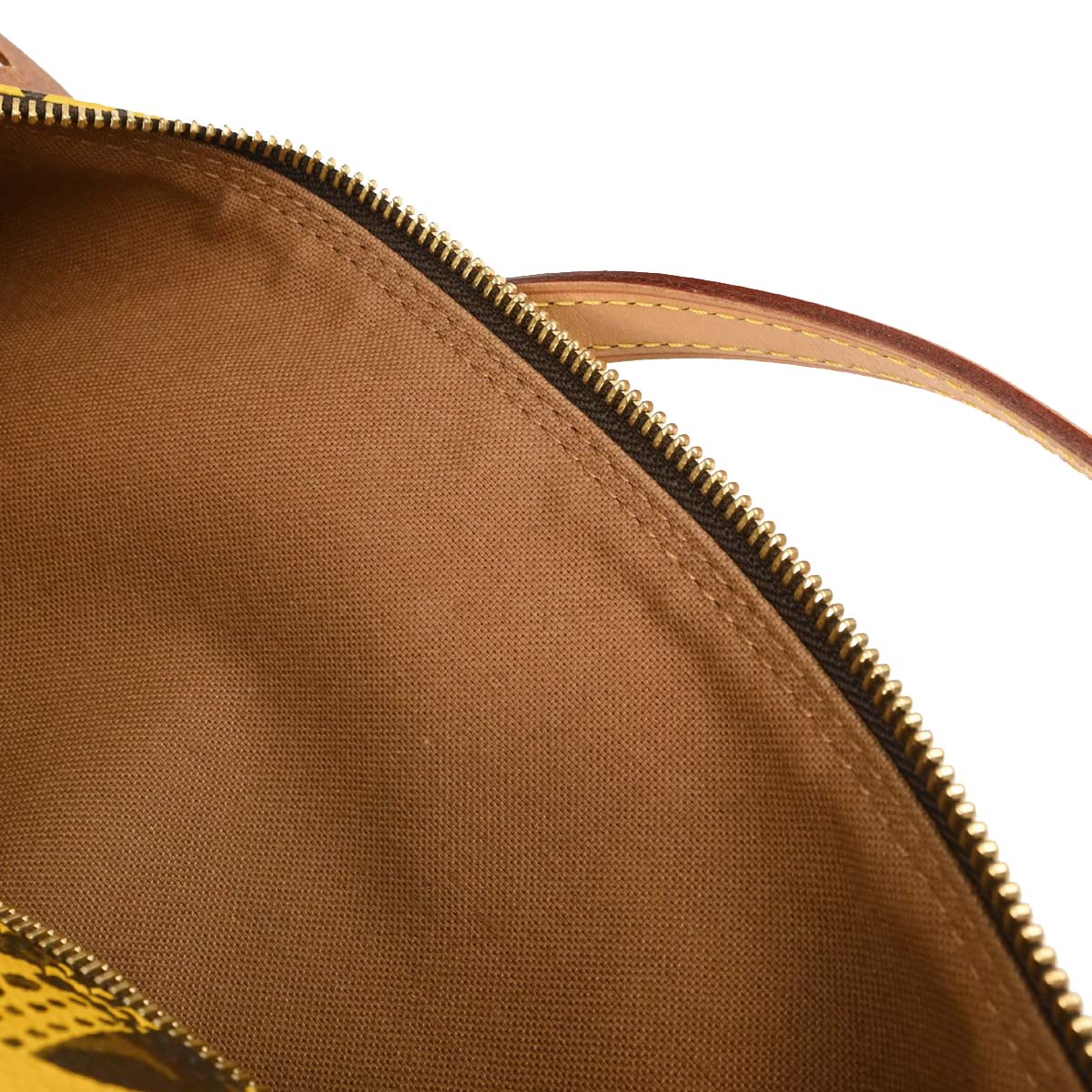 Louis Vuitton Yellow Pumpkin Dot Papillon 30 Handbag M40688