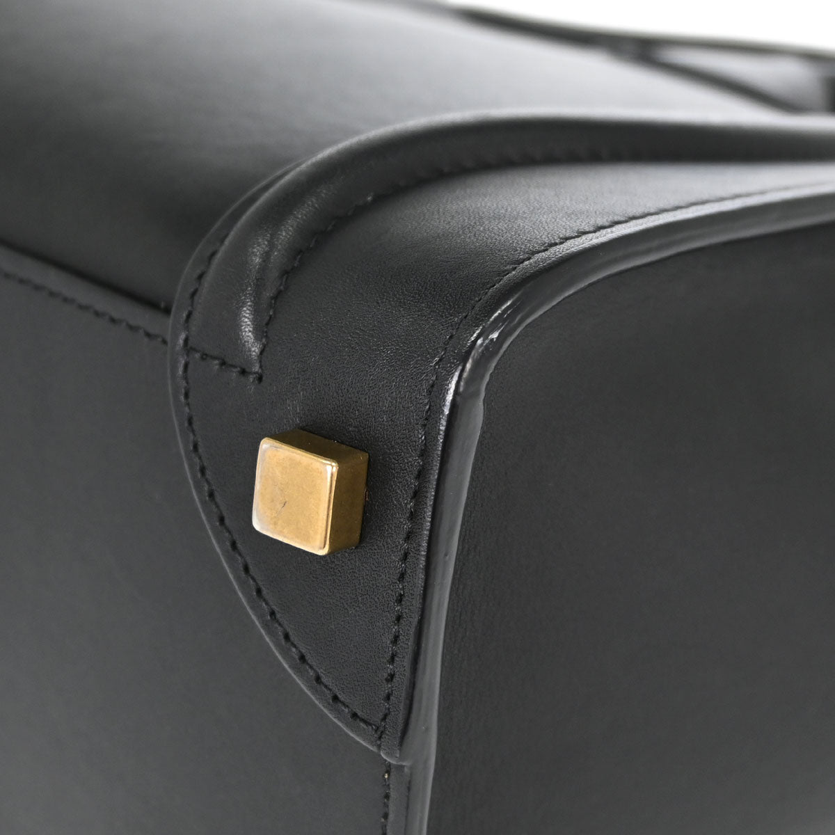 Celine Black Luggage Micro Tote Handbag