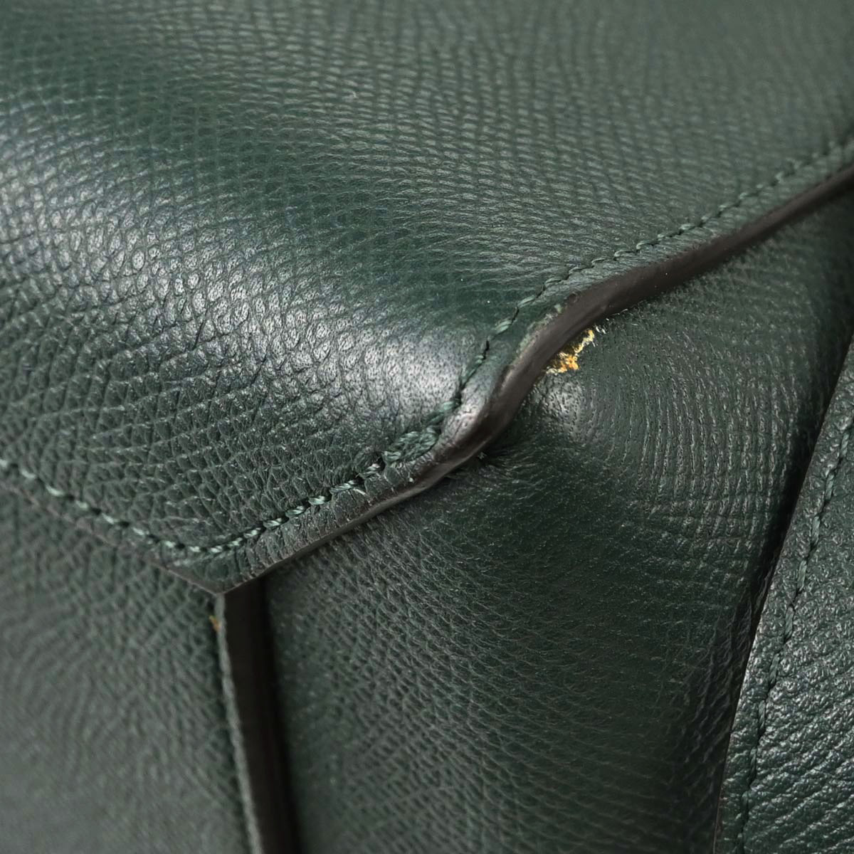 Celine Green Leather Belt Bag Micro 2way Handbag