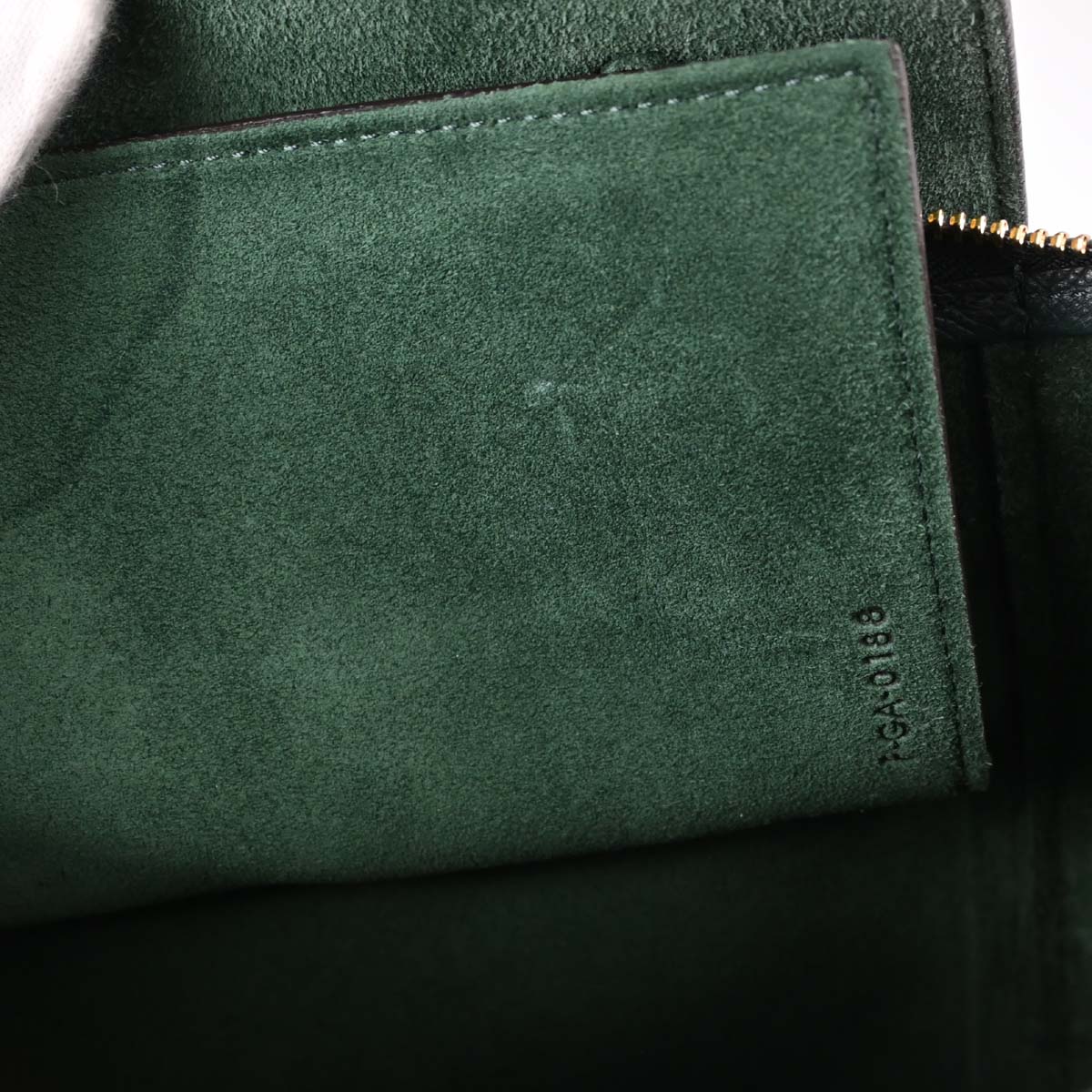 Celine Green Leather Belt Bag Micro 2way Handbag