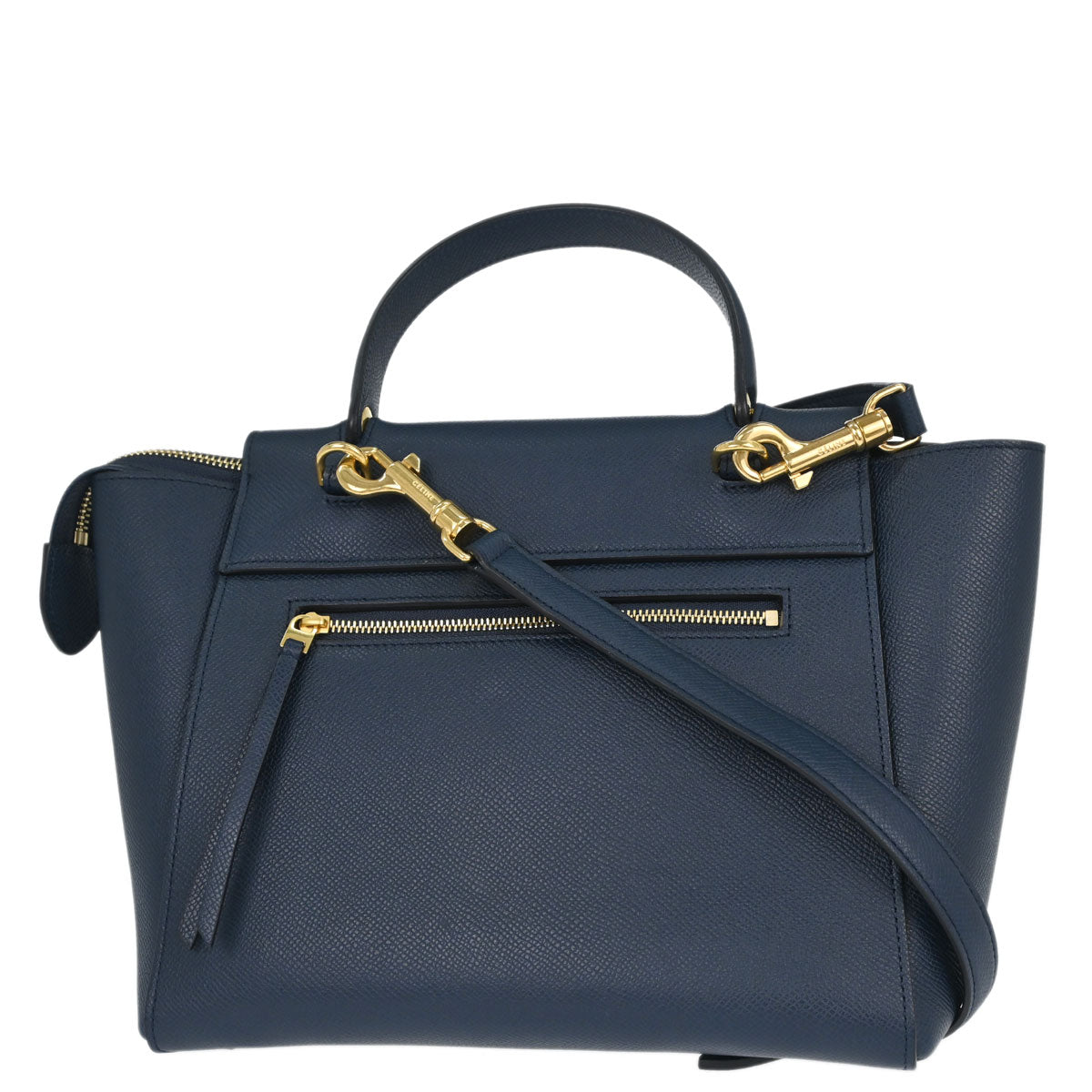 Celine Navy Calfskin Belt Bag Micro 2way Shoulder Handbag