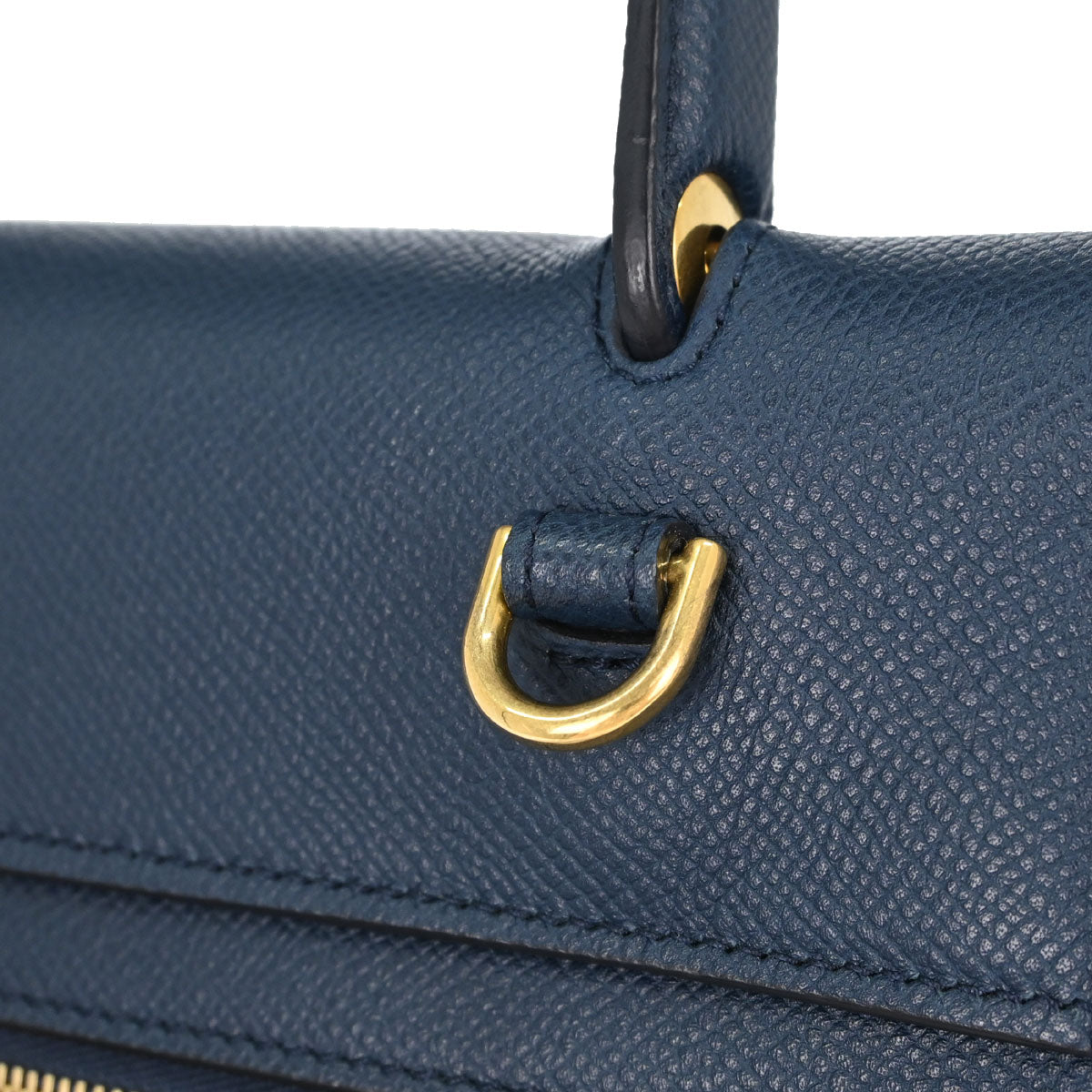 Celine Navy Calfskin Belt Bag Micro 2way Shoulder Handbag