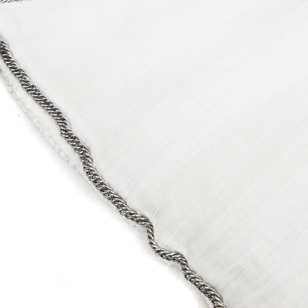 Chanel 2011 Setup Suit Jacket Skirt White Tweed #42