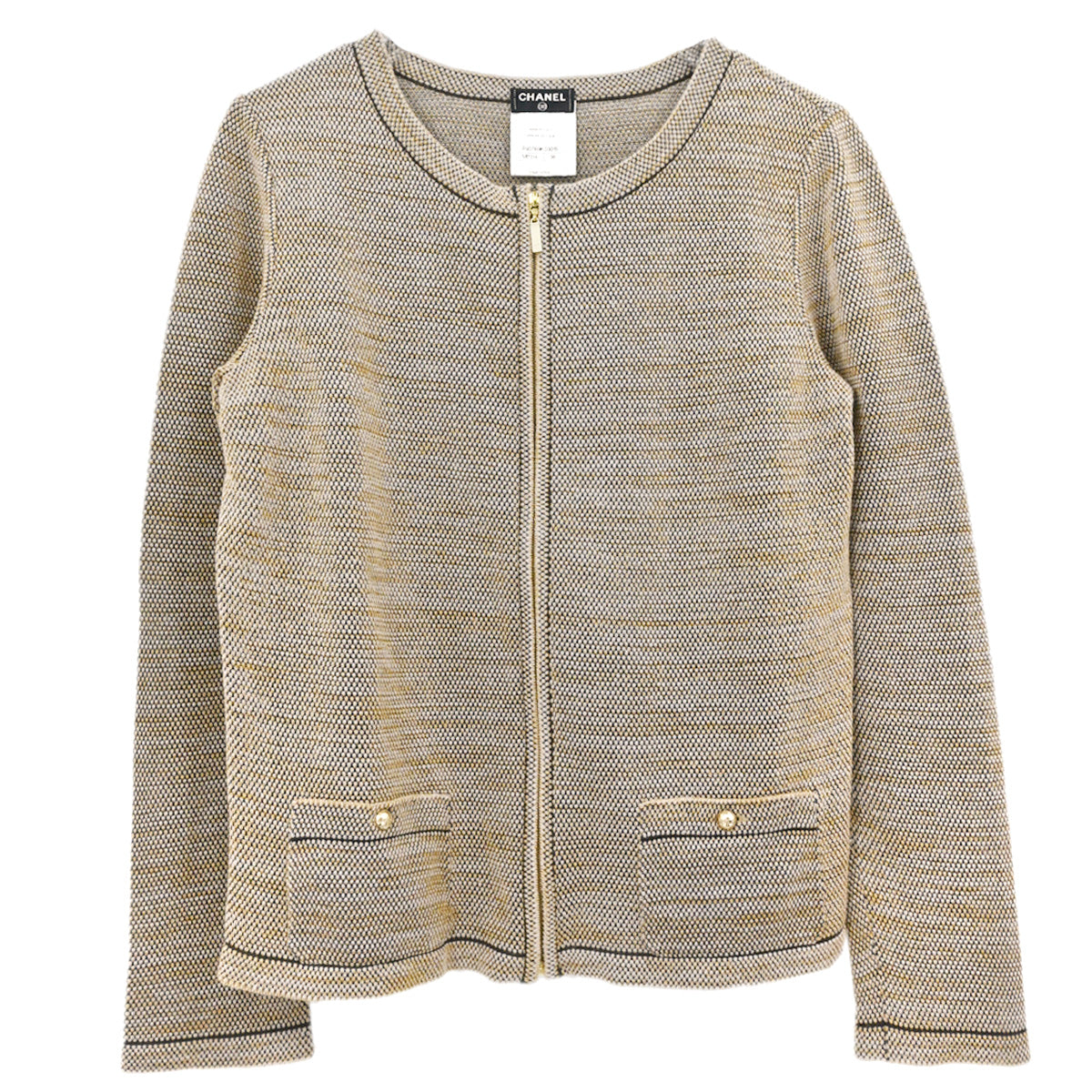 Chanel 2011 Cardigan Beige #38