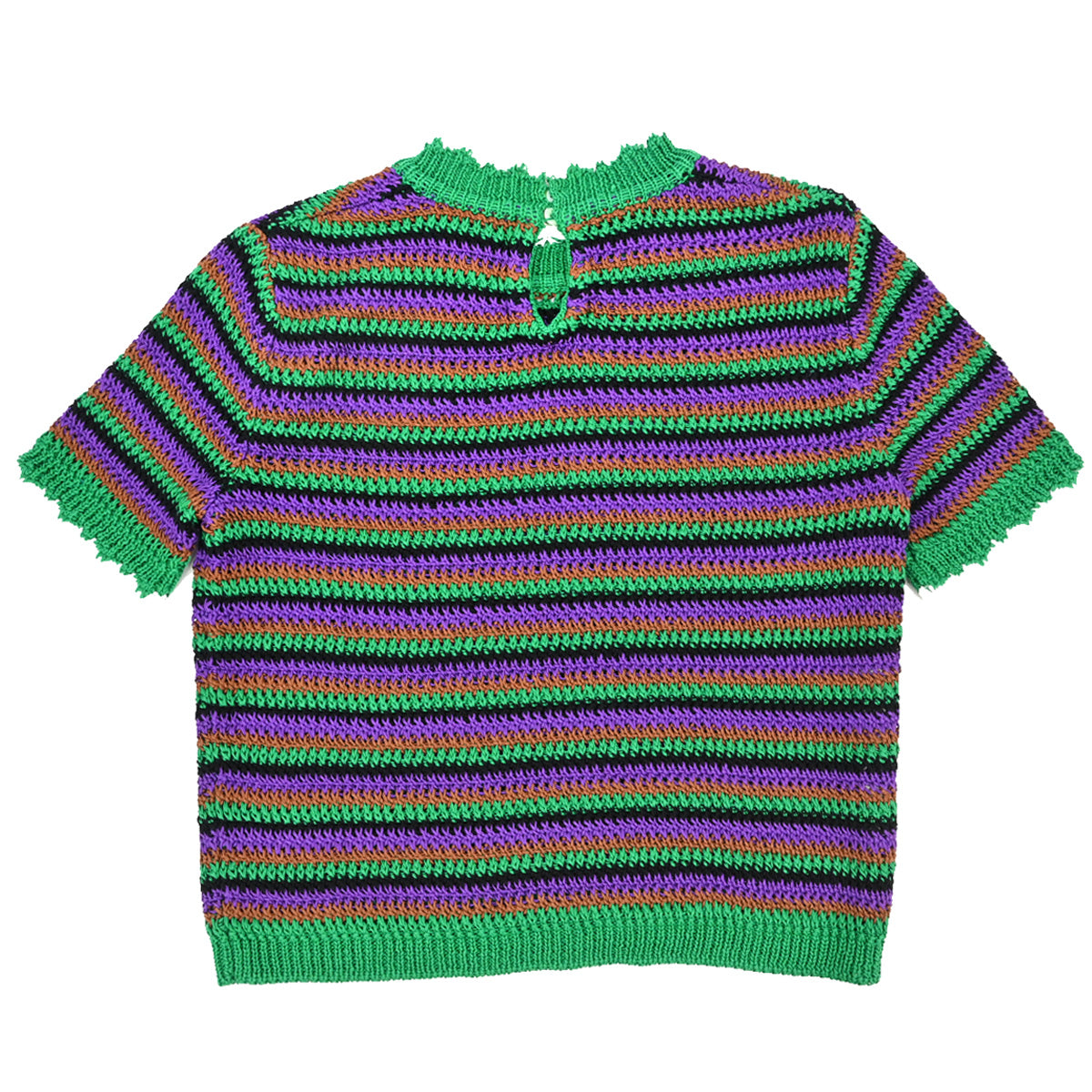 Miu Miu 2019 Short Sleeve Border Top Green #38