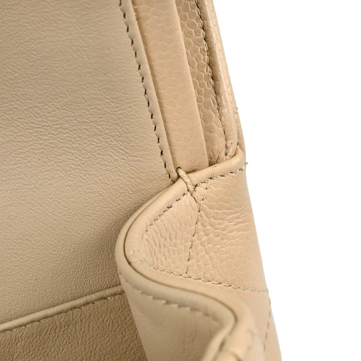 Chanel Beige Caviar Skin Jumbo Classic Double Flap Shoulder Bag