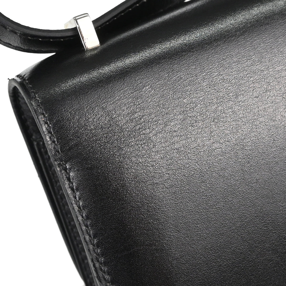 Hermes * Black Box Calf Lizard Constance 18 Shoulder Bag