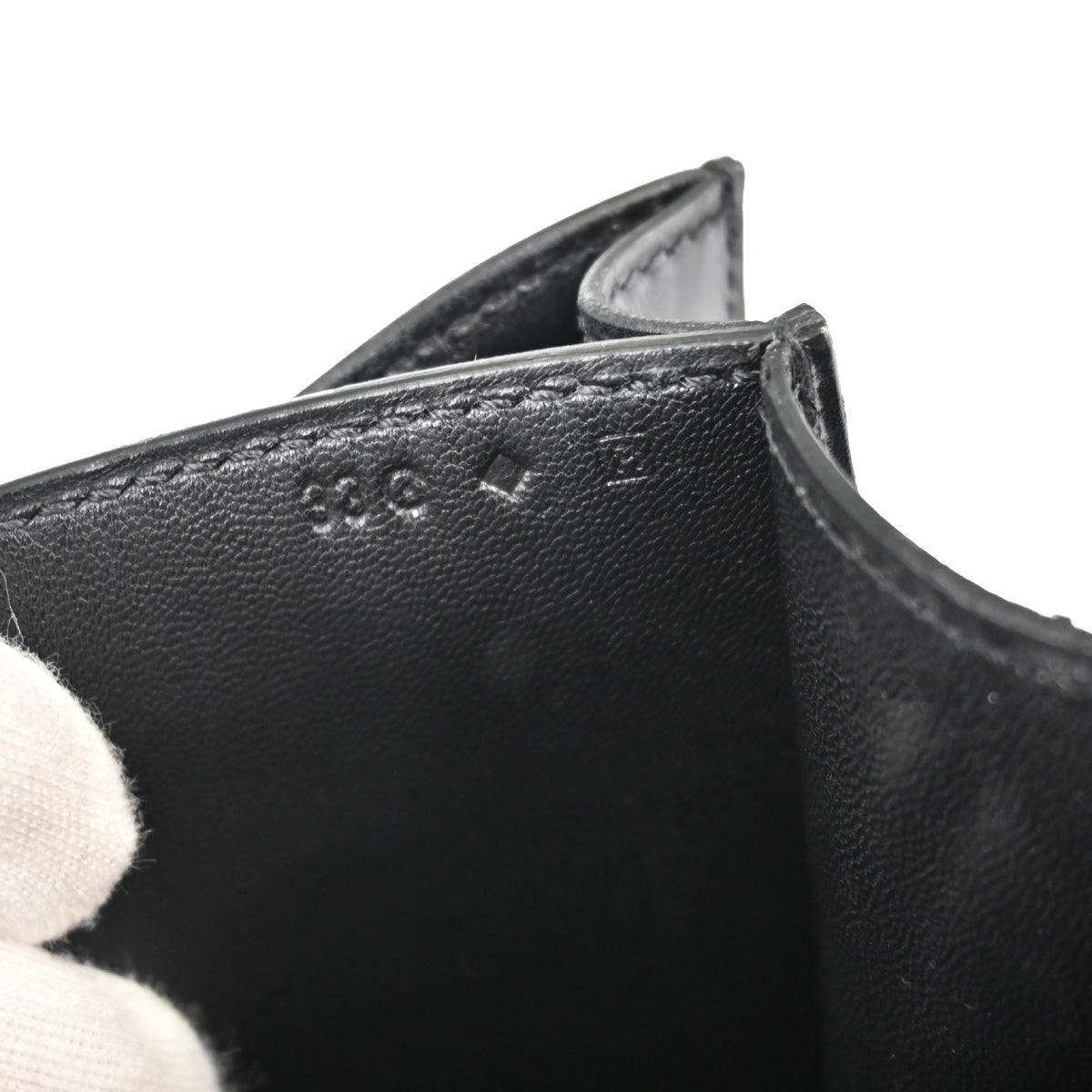 Hermes * Black Box Calf Lizard Constance 18 Shoulder Bag