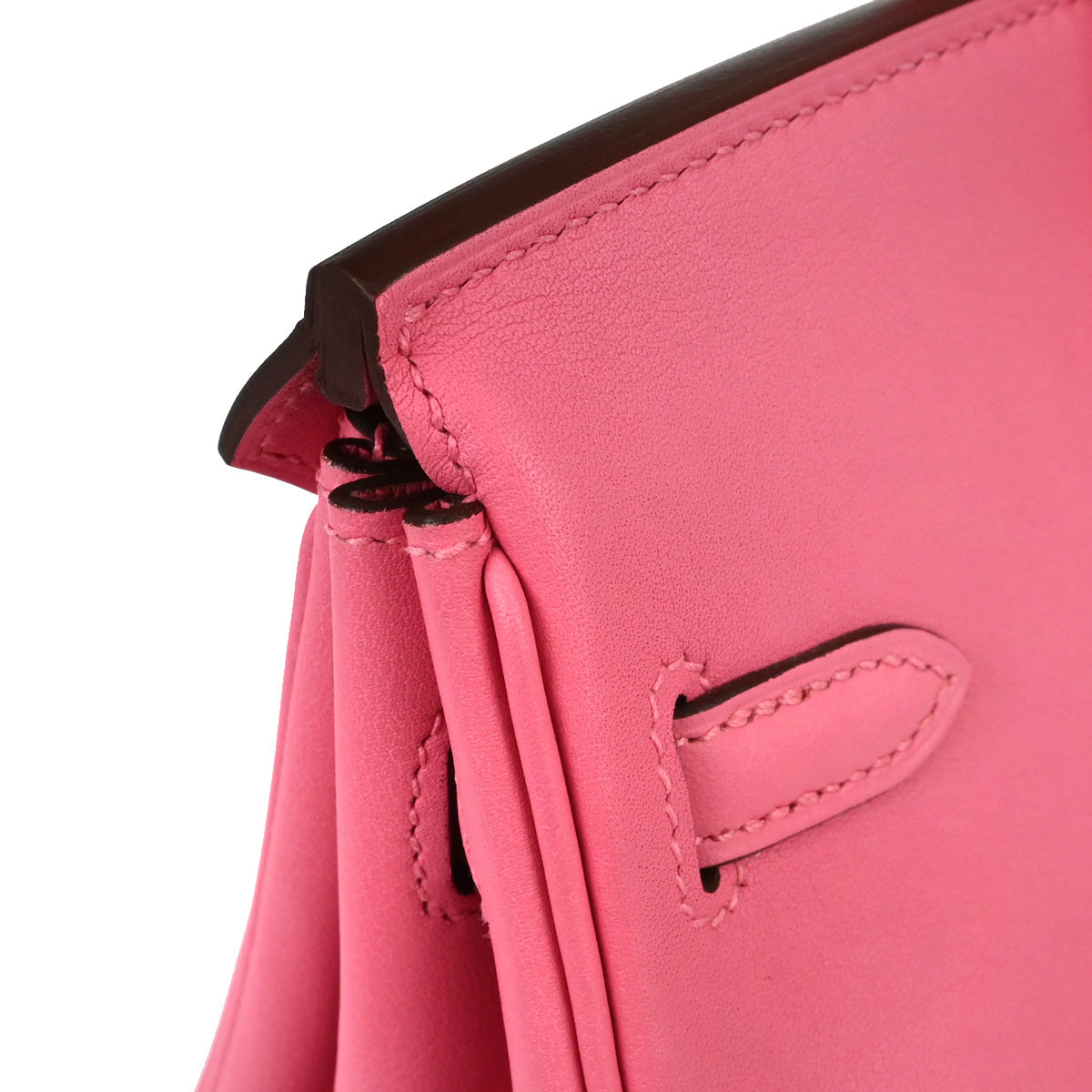 Hermes Rose Azalee Swift Birkin 25 Handbag
