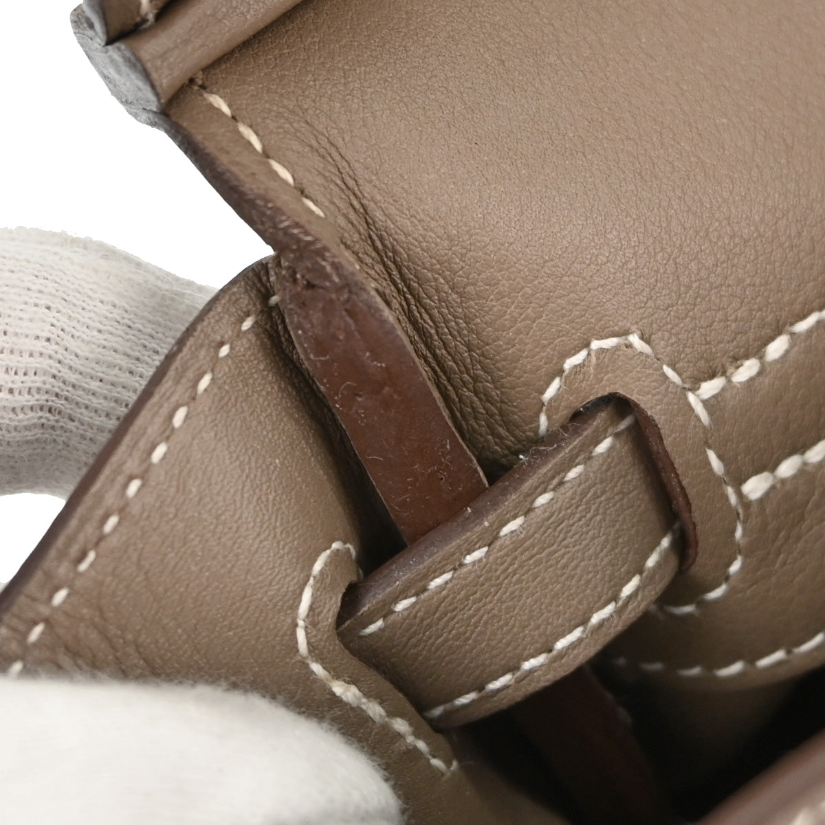 Hermes Etoupe Gray Swift Birkin 25 Handbag