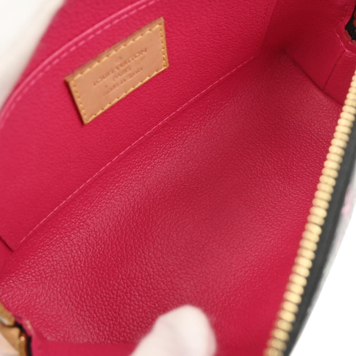 Louis Vuitton Black Monogram Multicolor Pochette Cosmetic M47355