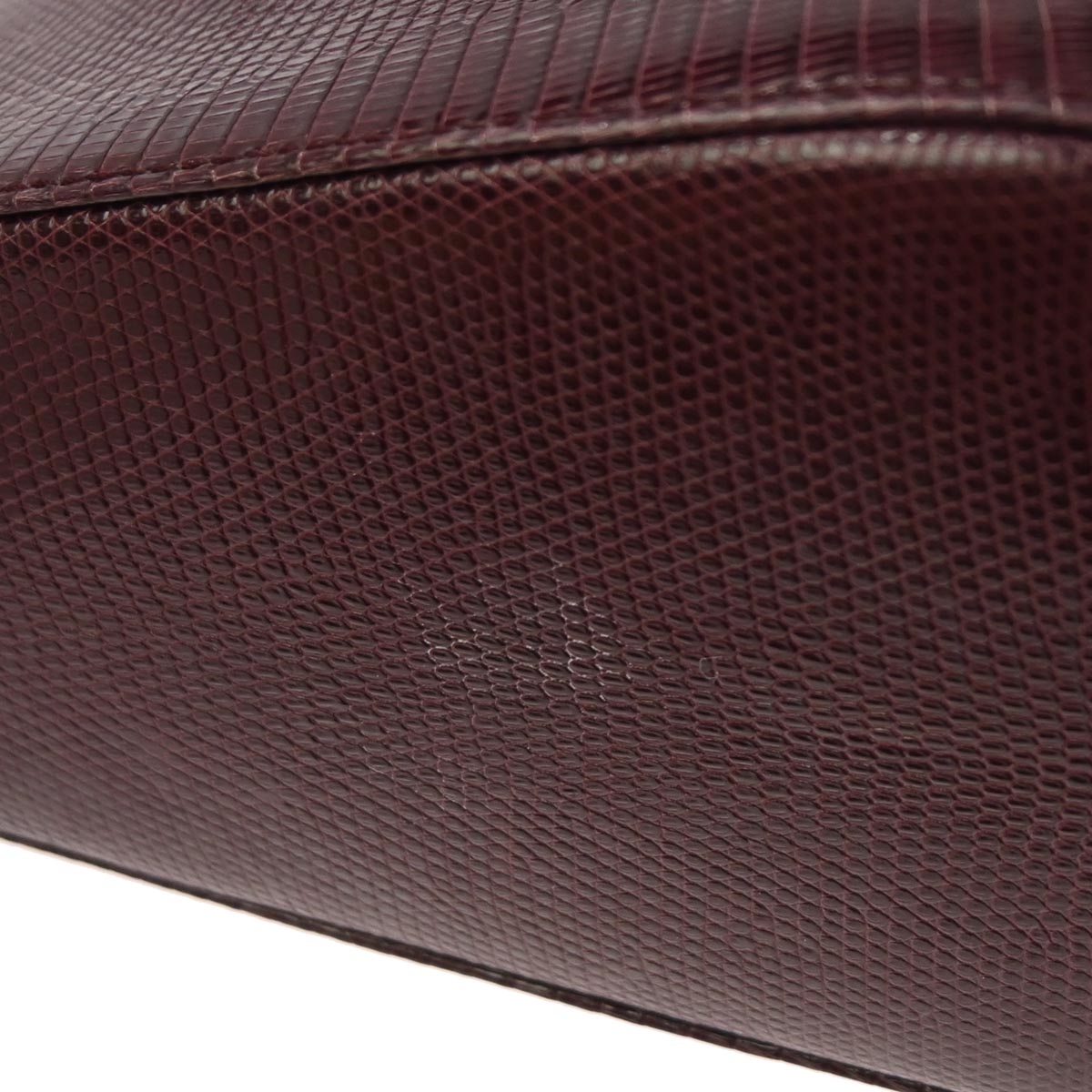 Christian Dior *Purple Lizard Medium Lady Dior 2way Shoulder Handbag