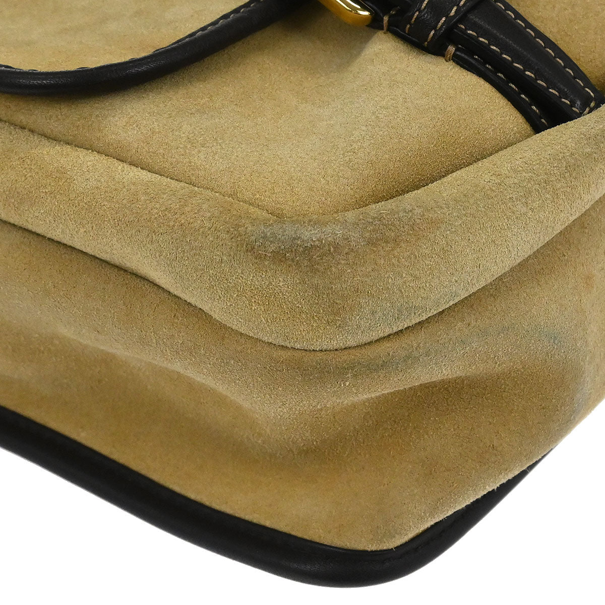 Loewe Beige Suede Shoulder Bag