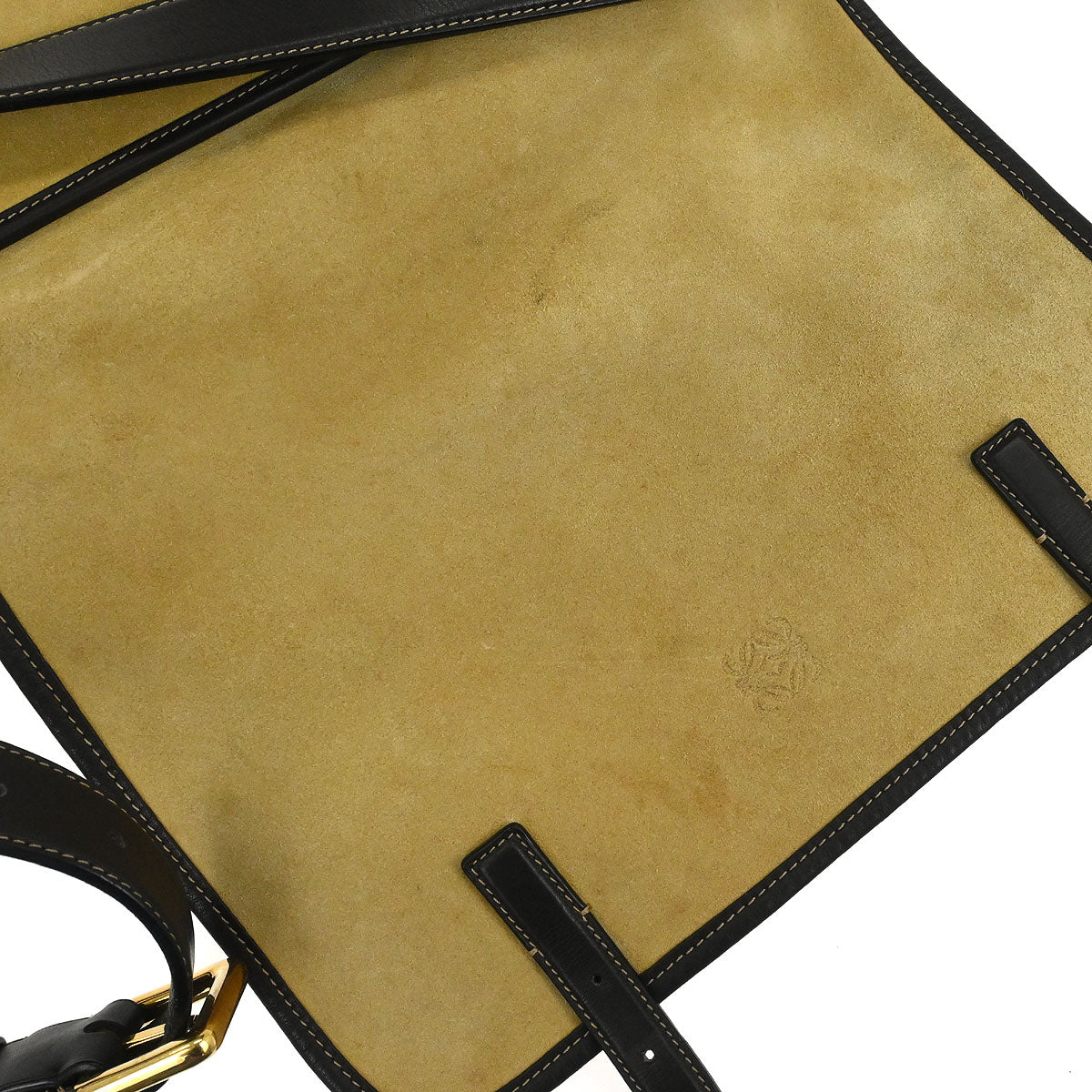 Loewe Beige Suede Shoulder Bag