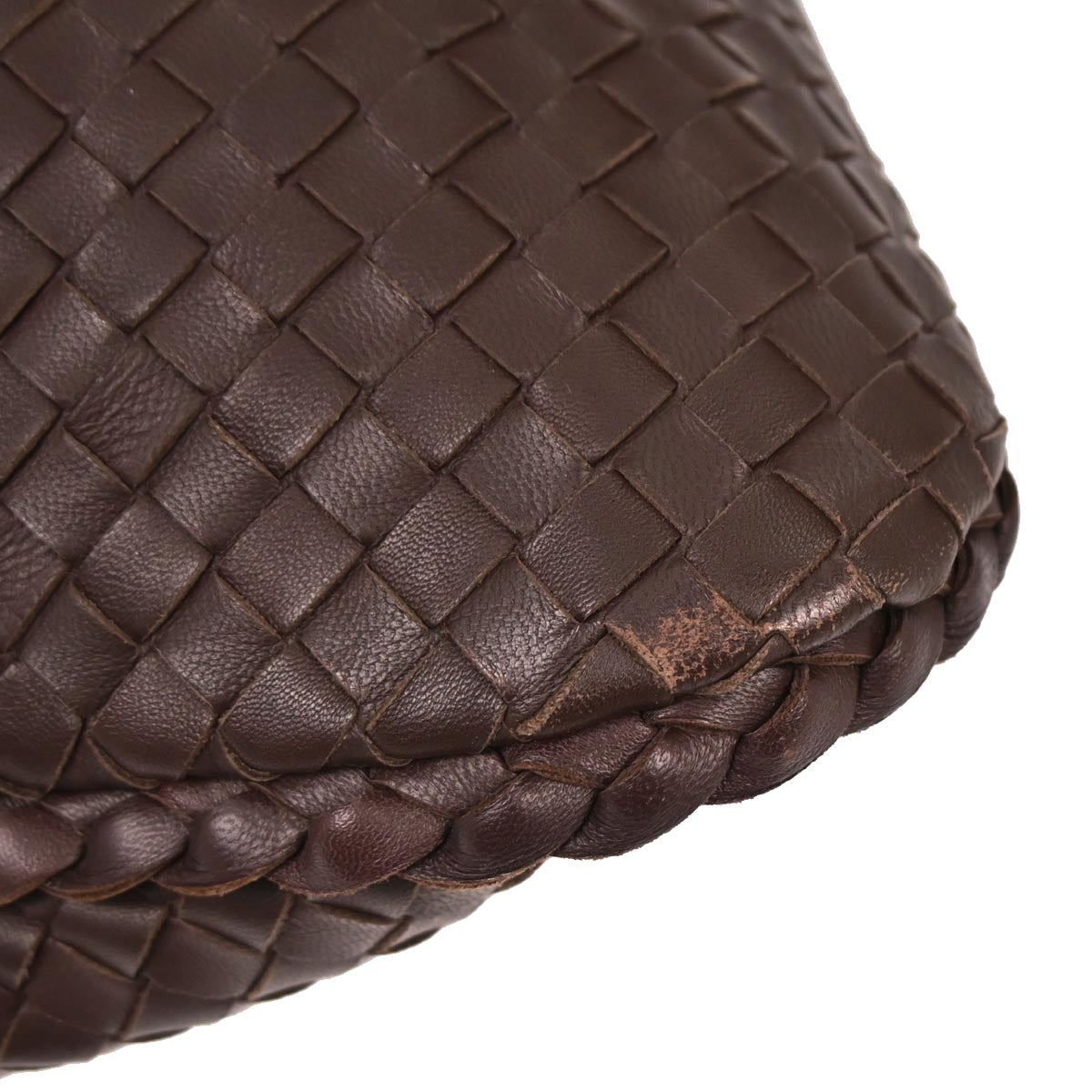 Bottega Veneta Brown Leather Intrecciato Hobo Handbag